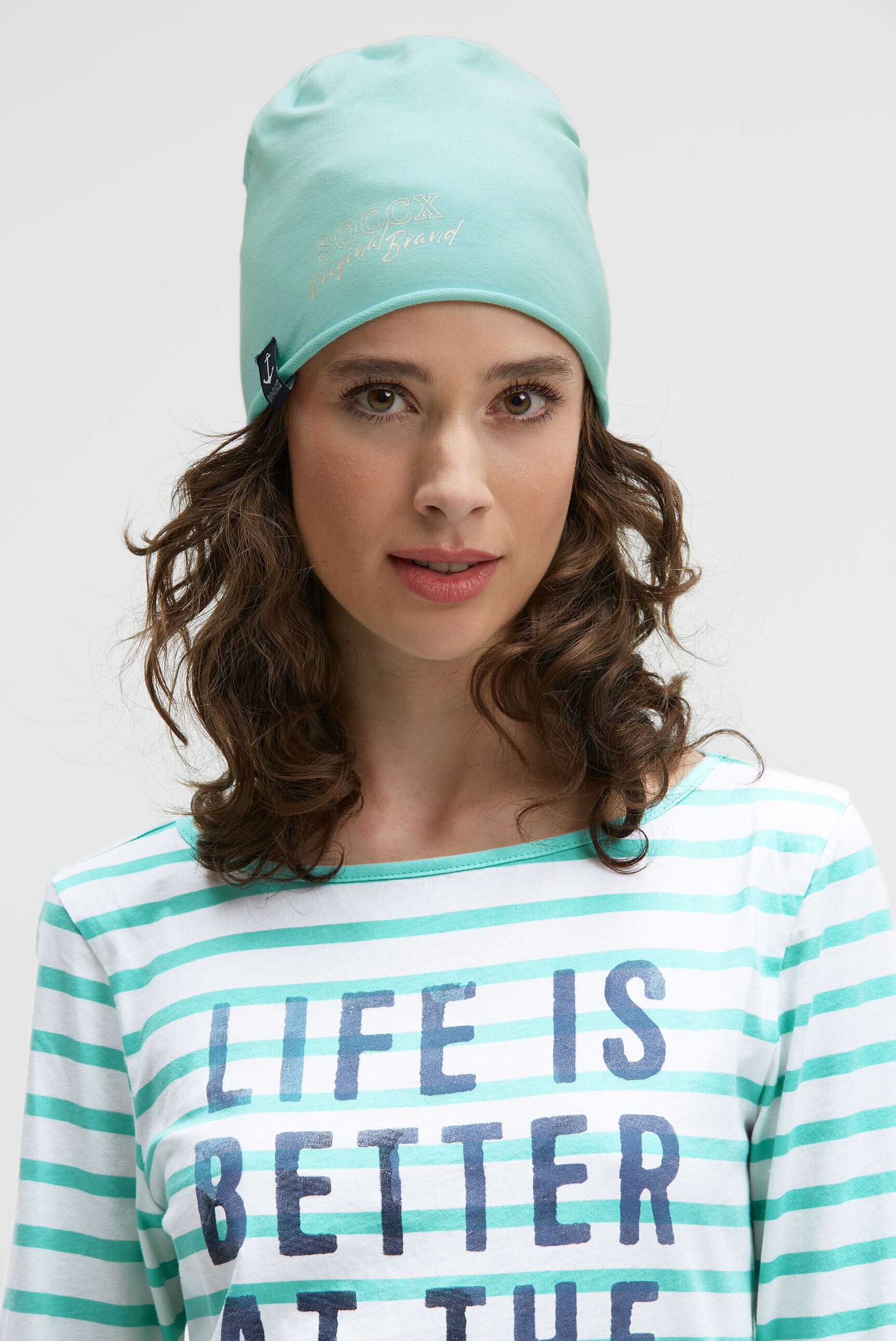 SOCCX Beanie, mit Rollsaum günstig online kaufen