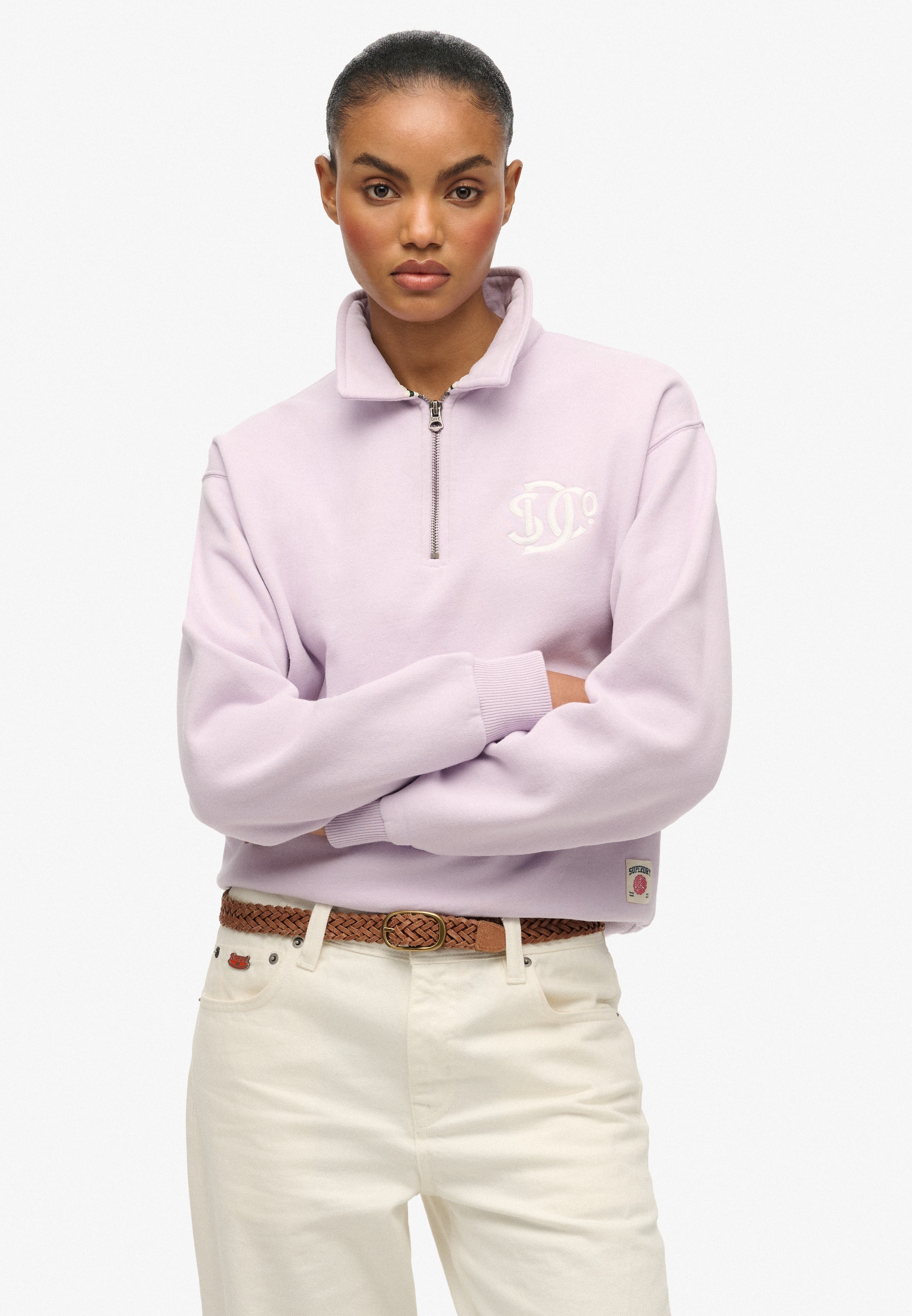 Superdry Sweatshirt »SD&CO NEON COLLARED HALF ZIP«
