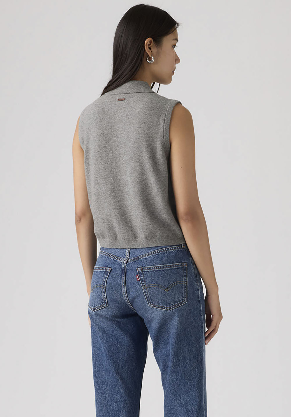 Thumbnail - Levis Strickpullover "SUPER SOFT MINI RUFFLE VEST" mit Strukturmuster