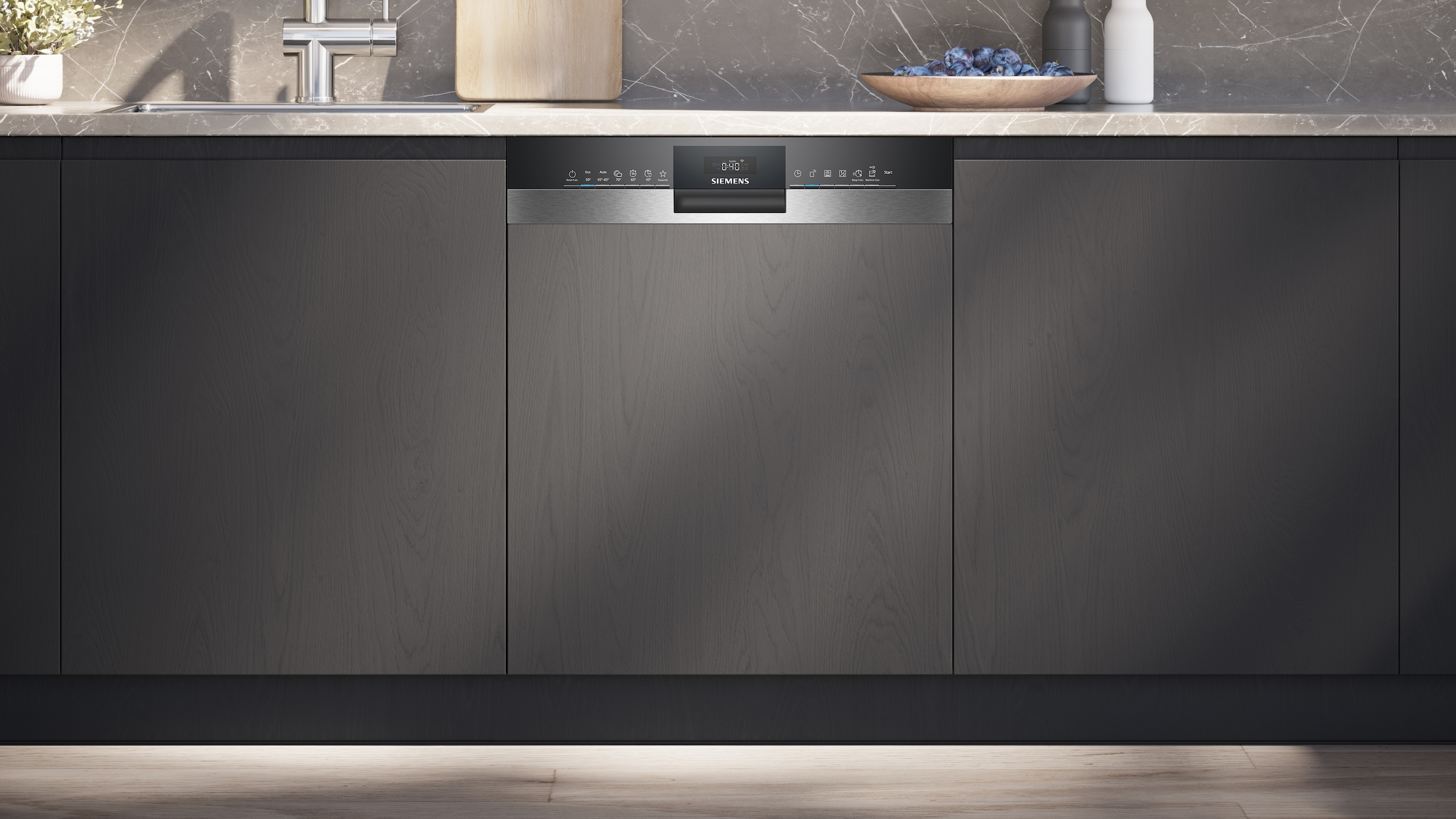 SIEMENS teilintegrierbarer Geschirrspüler iQ300 »SN53ES14CE«, 13 Maßgedecke