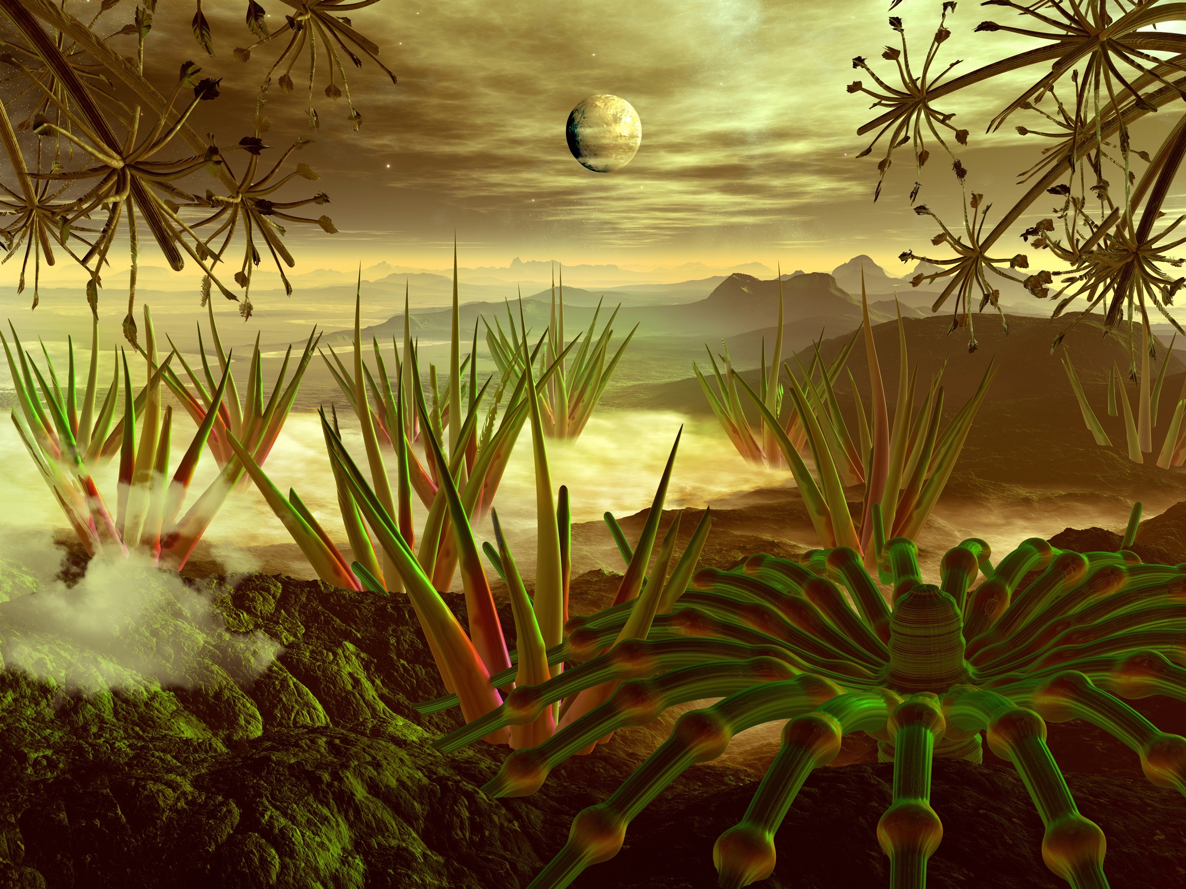 Papermoon Fototapete "PLANETEN-FUTURISTISCH WELTRAUM MOND GALAXIE UNIVERSUM"