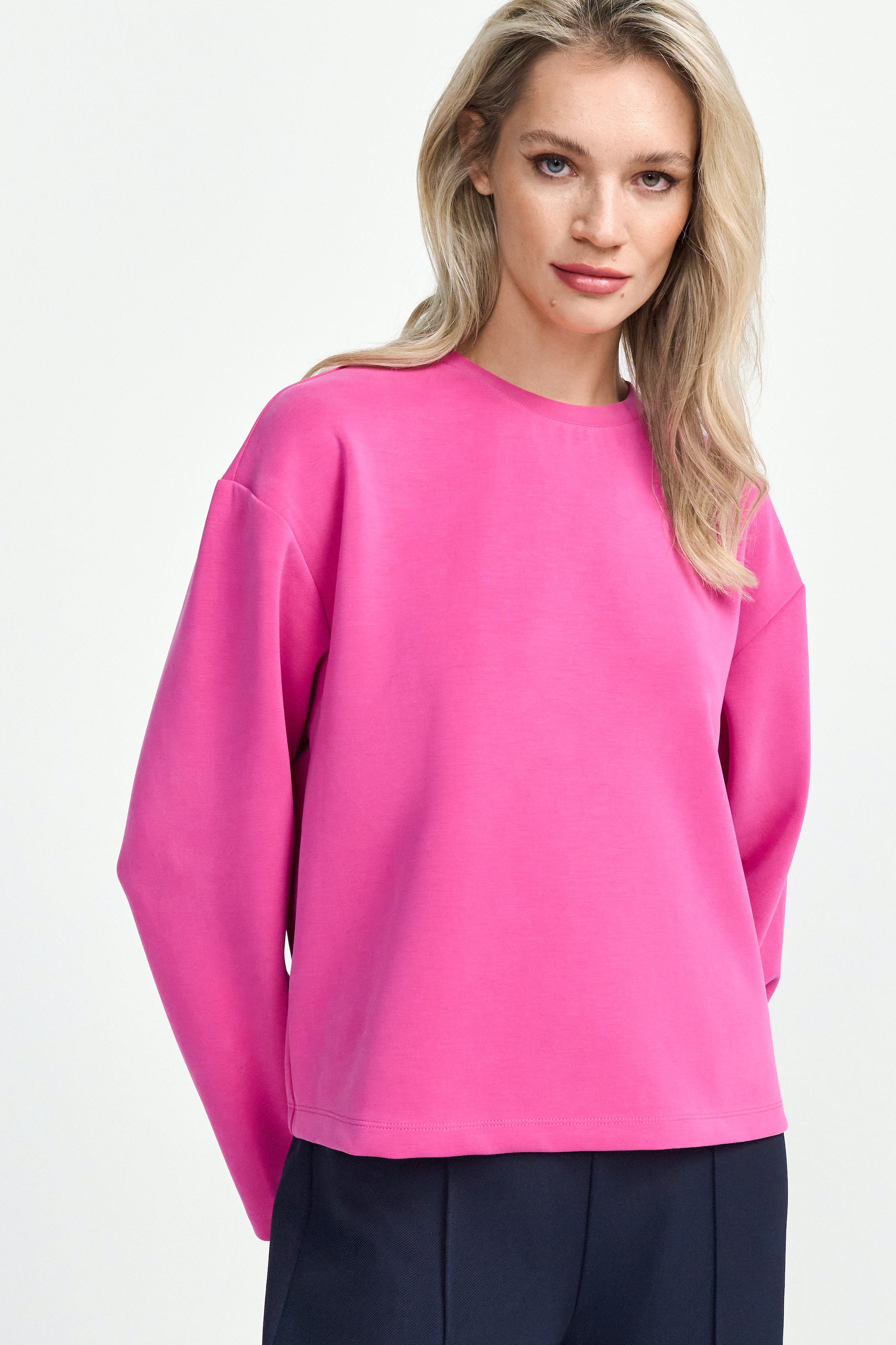 RICHROYAL Sweatshirt "2409 T Peach Crew", überschnittene Schultern, softer günstig online kaufen