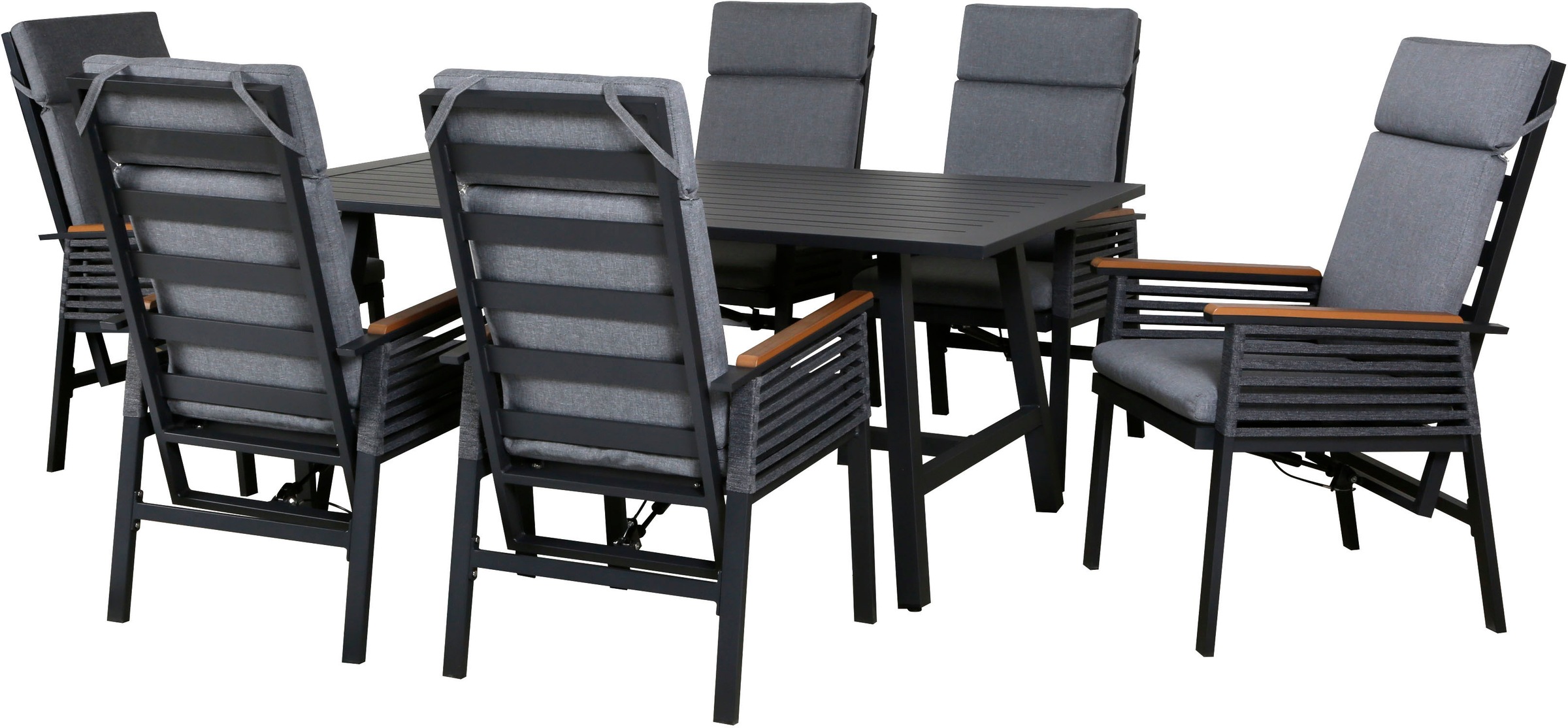KONIFERA Garten-Essgruppe "Edessa Komfort", (Set, 13 tlg., 6x Stuhl mit Rüc günstig online kaufen