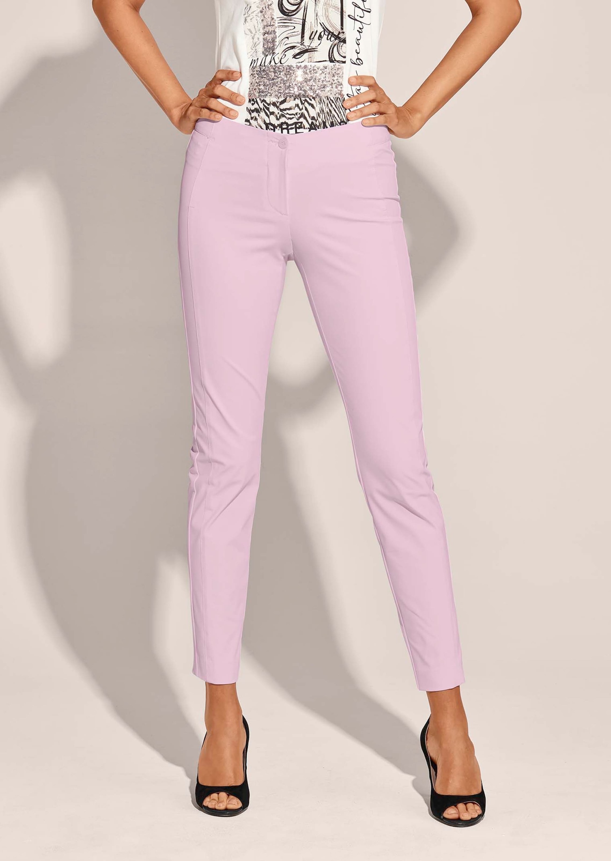 Thumbnail - MADELEINE Stoffhose "Hose Schlanke Stretch-Hose mit Vichy-Karo"