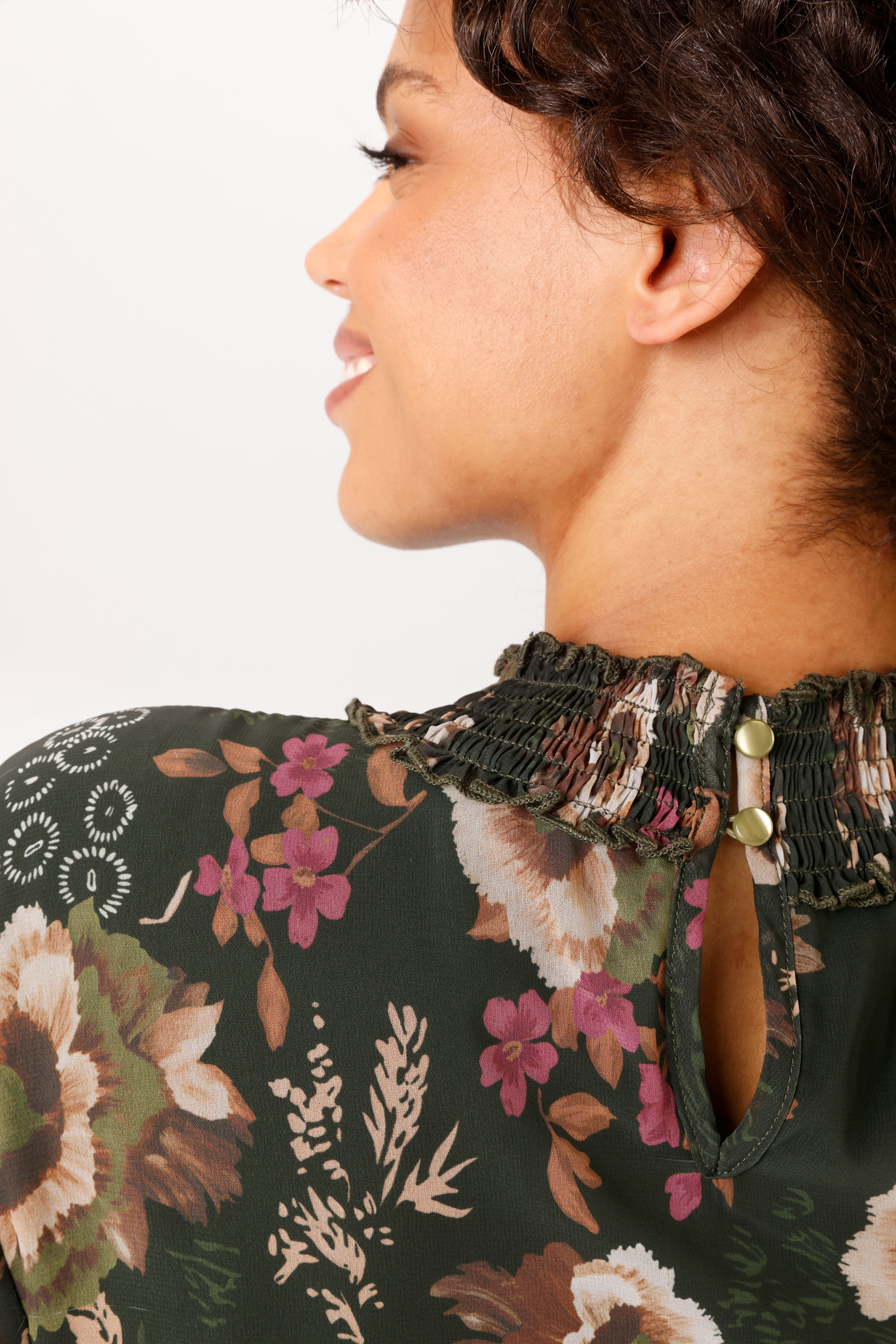Aniston CASUAL Schlupfbluse mit fantasievollem Blumendruck - NEUE KOLLEKTION