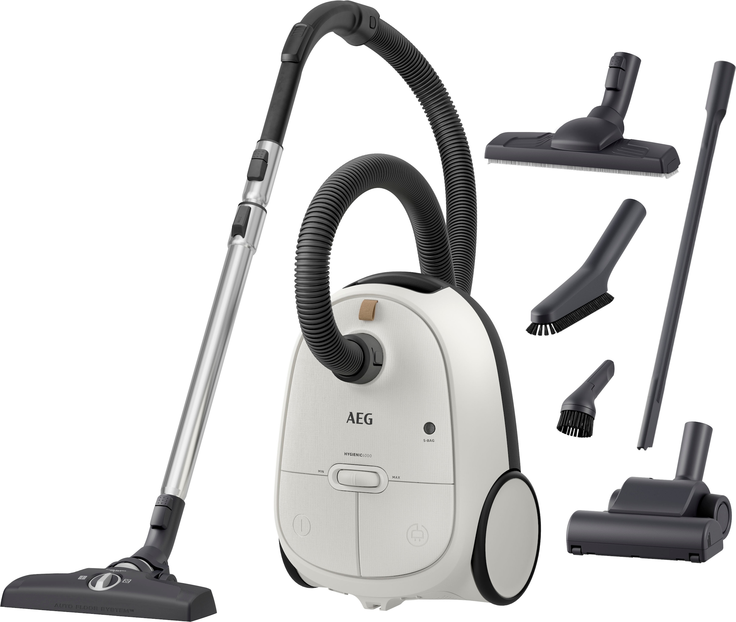 AEG Bodenstaubsauger "HYGIENIC 6000 (AB61H6SW)" 850 mit Beutel hohe Sauglei günstig online kaufen
