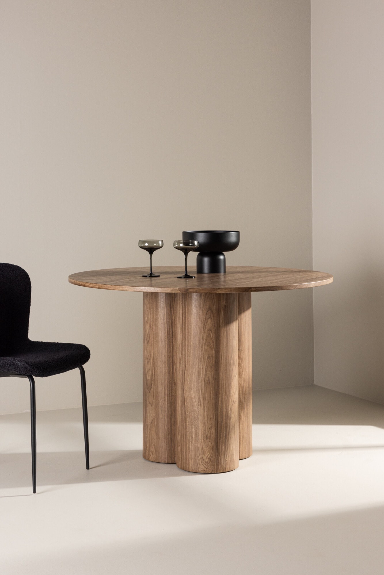 Venture Home Esstisch "Olivia, runder Esstisch, einladend, Ø 110 cm" Esszimmertisch, MDF, rund, einheitlich, gesellig, einladend