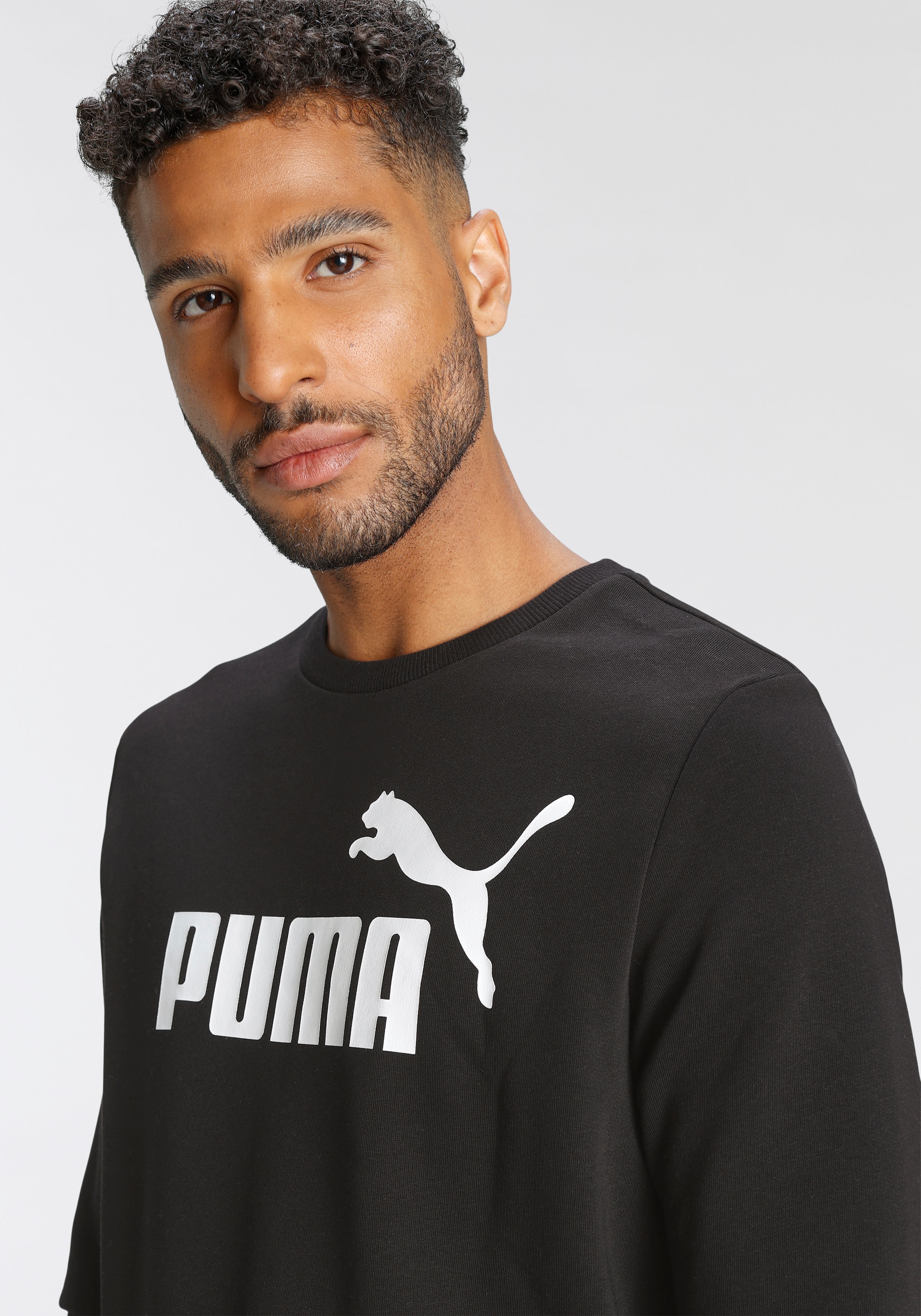 PUMA Langarmshirt »ESS BIG LOGO CREW TR«