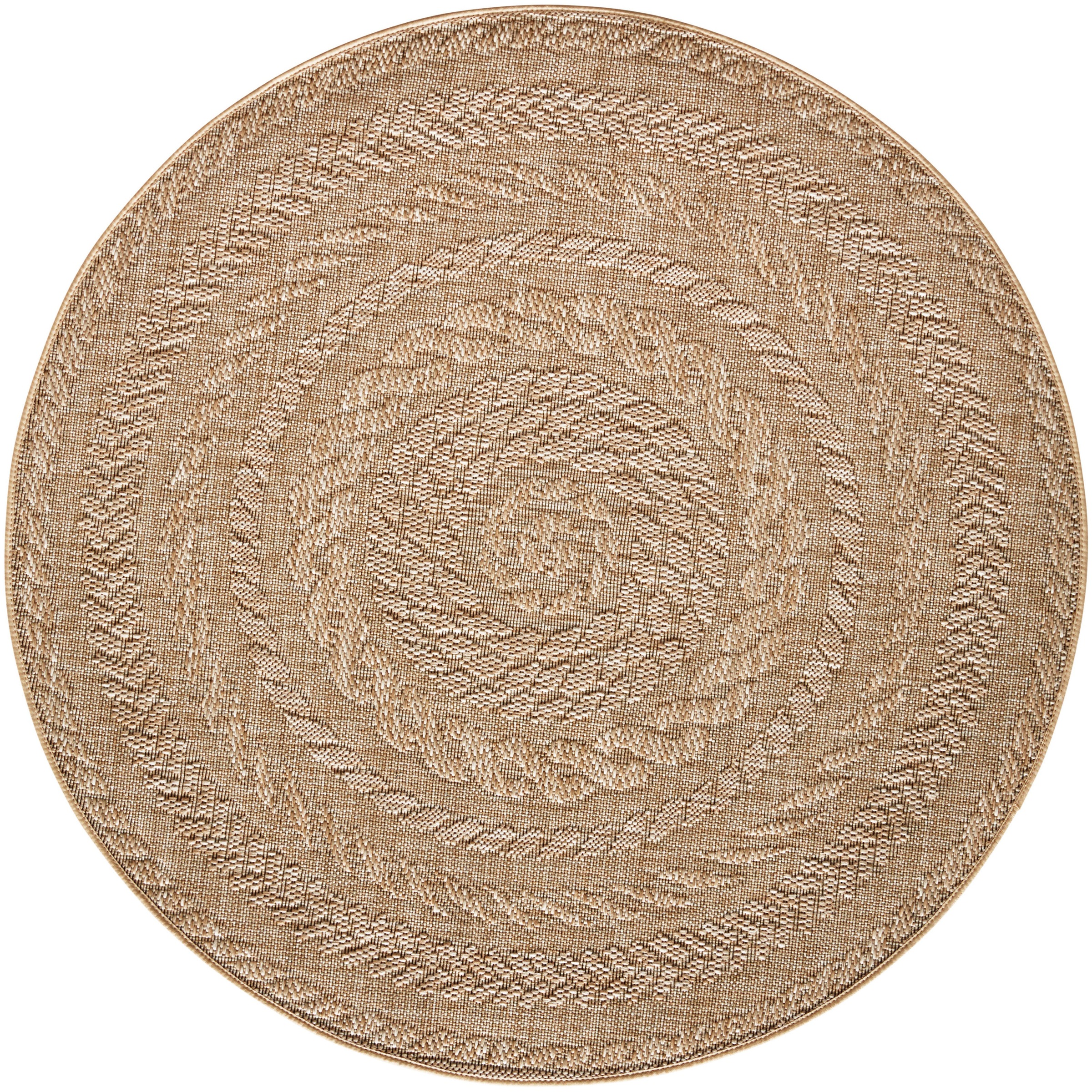 NORTHRUGS Teppich "Almendro" rund 6 mm Höhe Sisal Optik, Robust, Pflegeleic günstig online kaufen