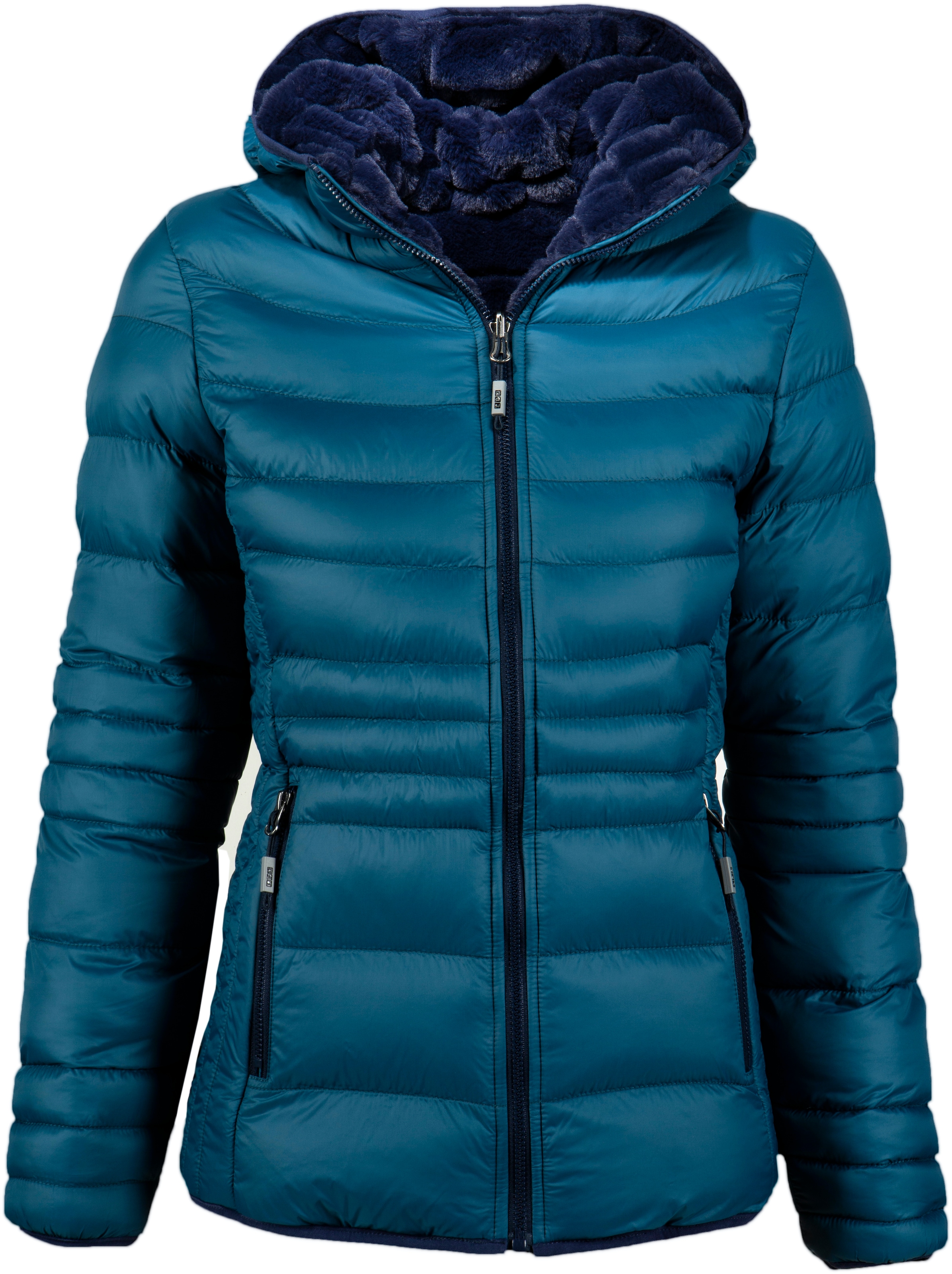DEPROC Active Wendejacke "GILMOUR NEW REVERSAL Women" mit Kapuze Wendejacke mit schlichtem Design