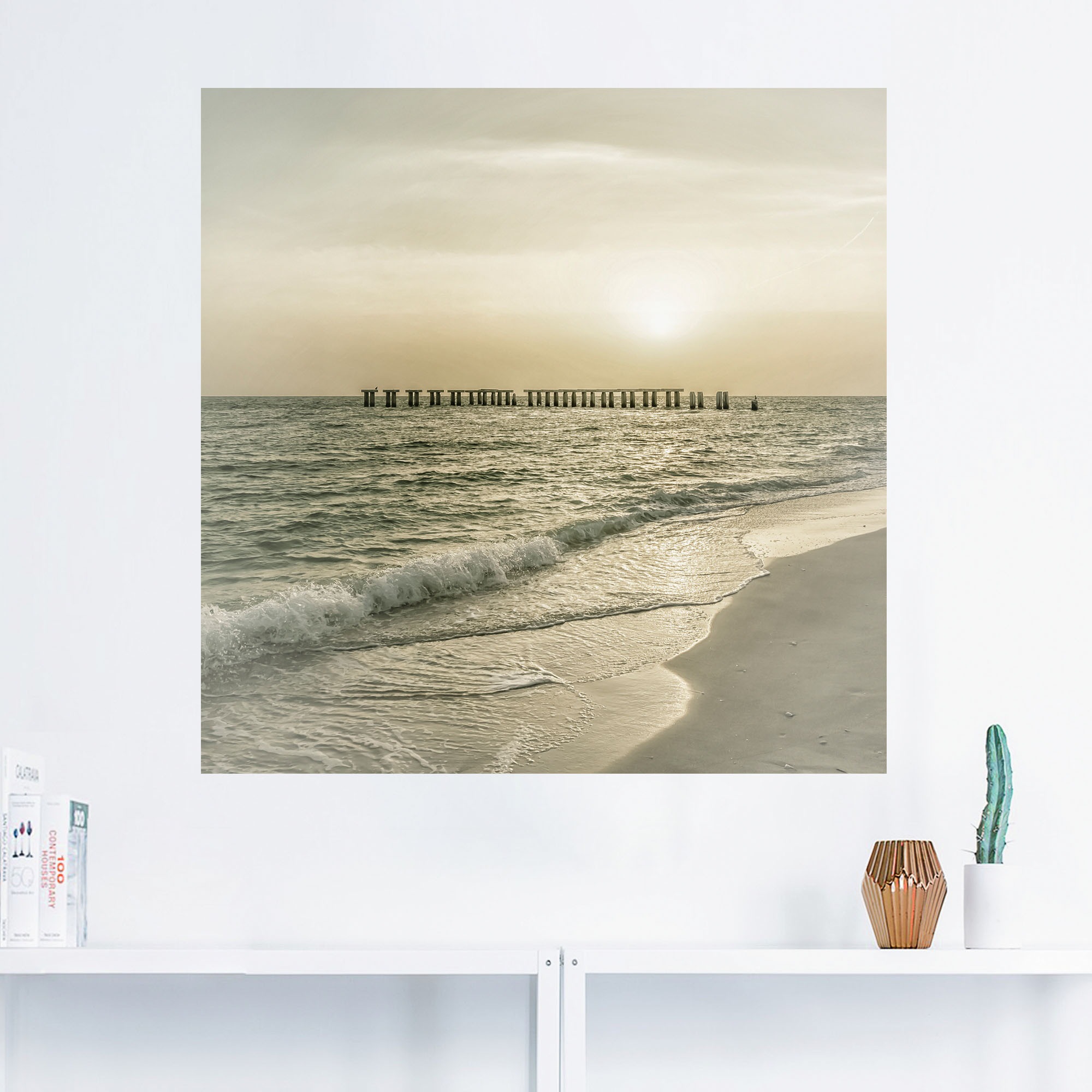 Artland Poster »Gasparilla Island Sonnenuntergang«, Strandbilder, (1 St.), als Alubild, Leinwandbild, Wandaufkleber oder Poster in versch. Größen