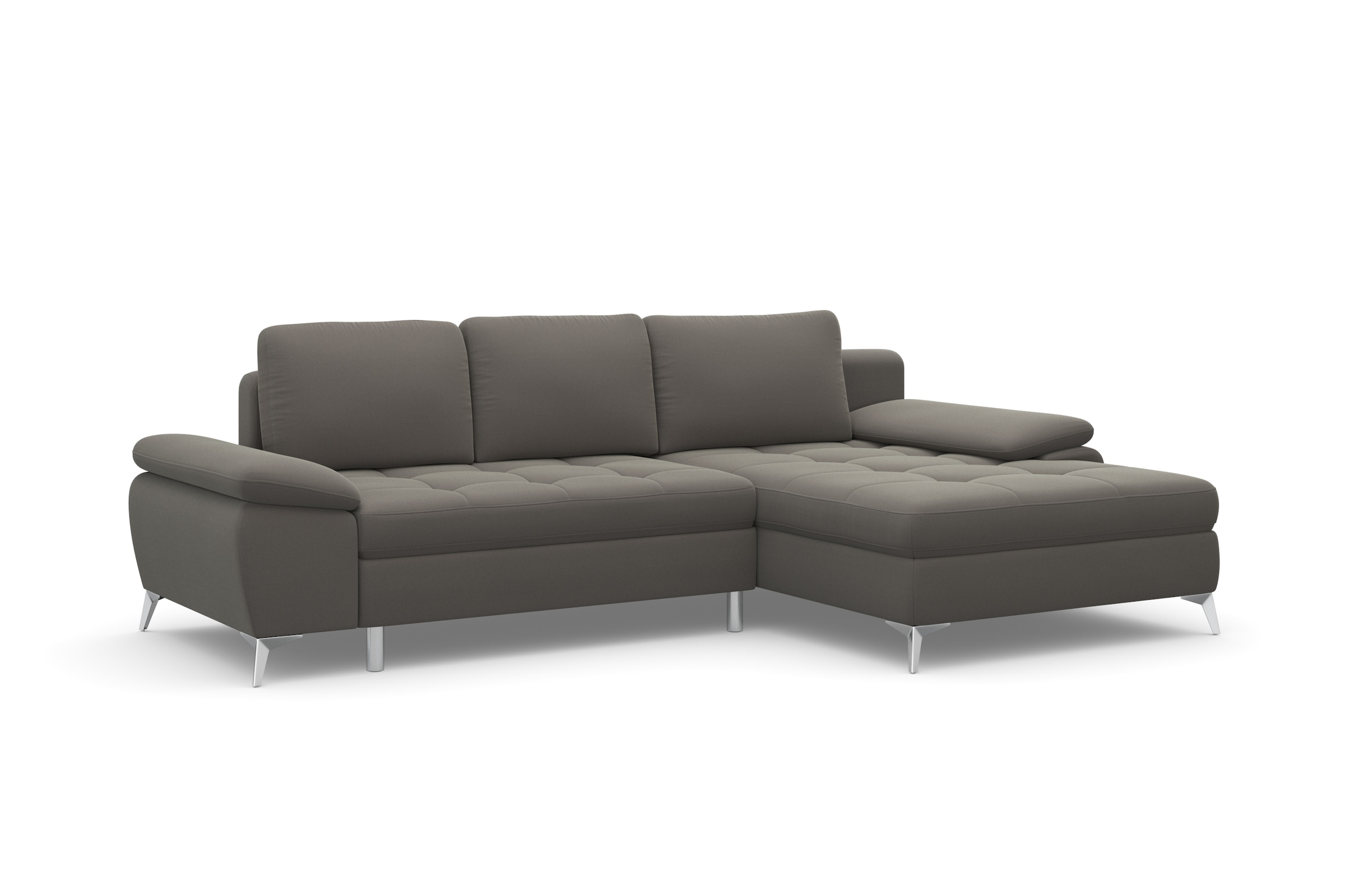 sit&more Ecksofa »Latigo L-Form«, mit Recamiere, wahlweise mit Bettfunktion und Bettkasten