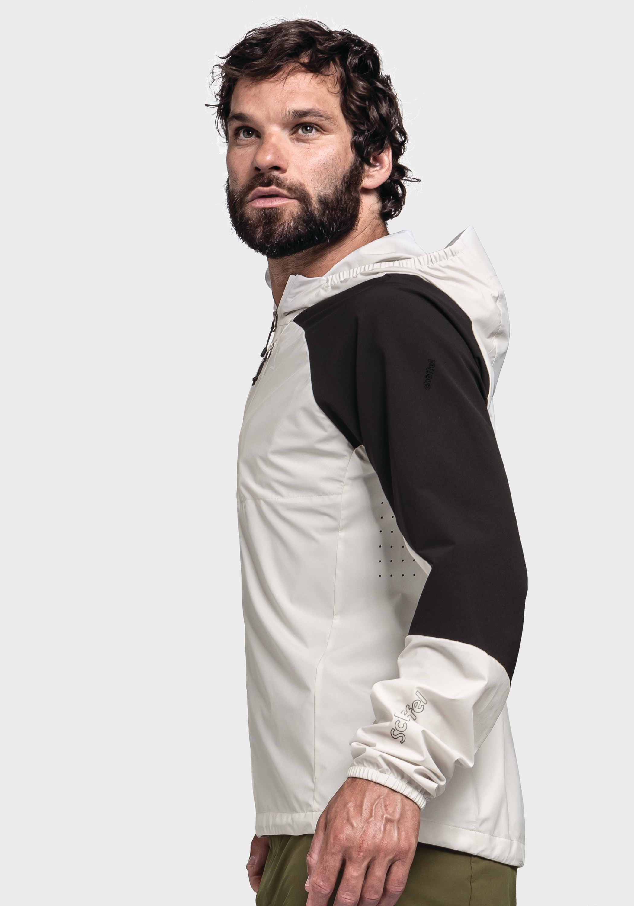 Schöffel Outdoorjacke »Bike Hybrid Jk Style Mamry MNS«, mit Kapuze