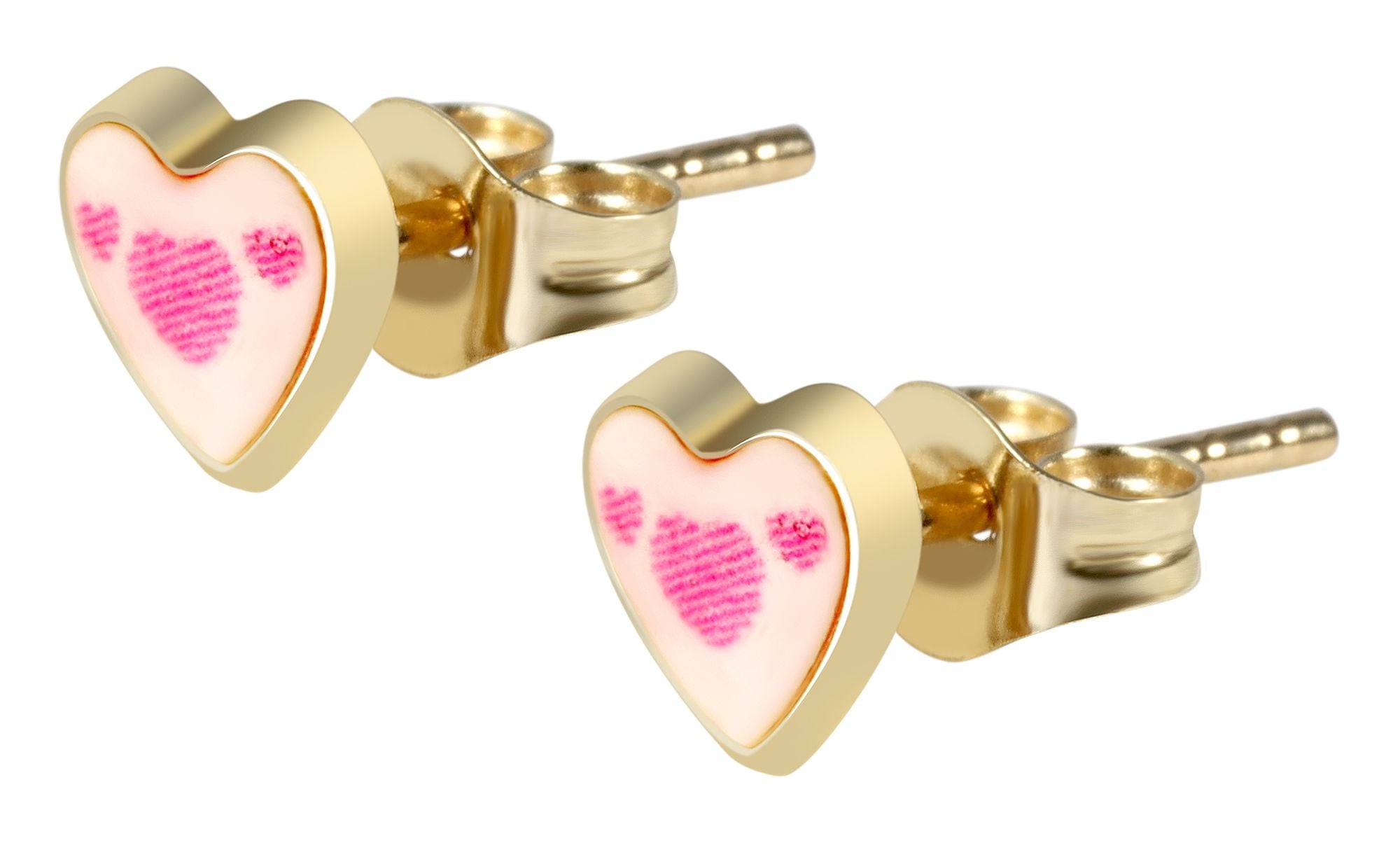 ADELIA ́S Mädchen Paar Ohrhänger "Mädchen Ohrringe – Ohrstecker aus 333 Gold mit Emaille"gold, Ohrringe, Perfekt zum Verschenken an besondere Menschen