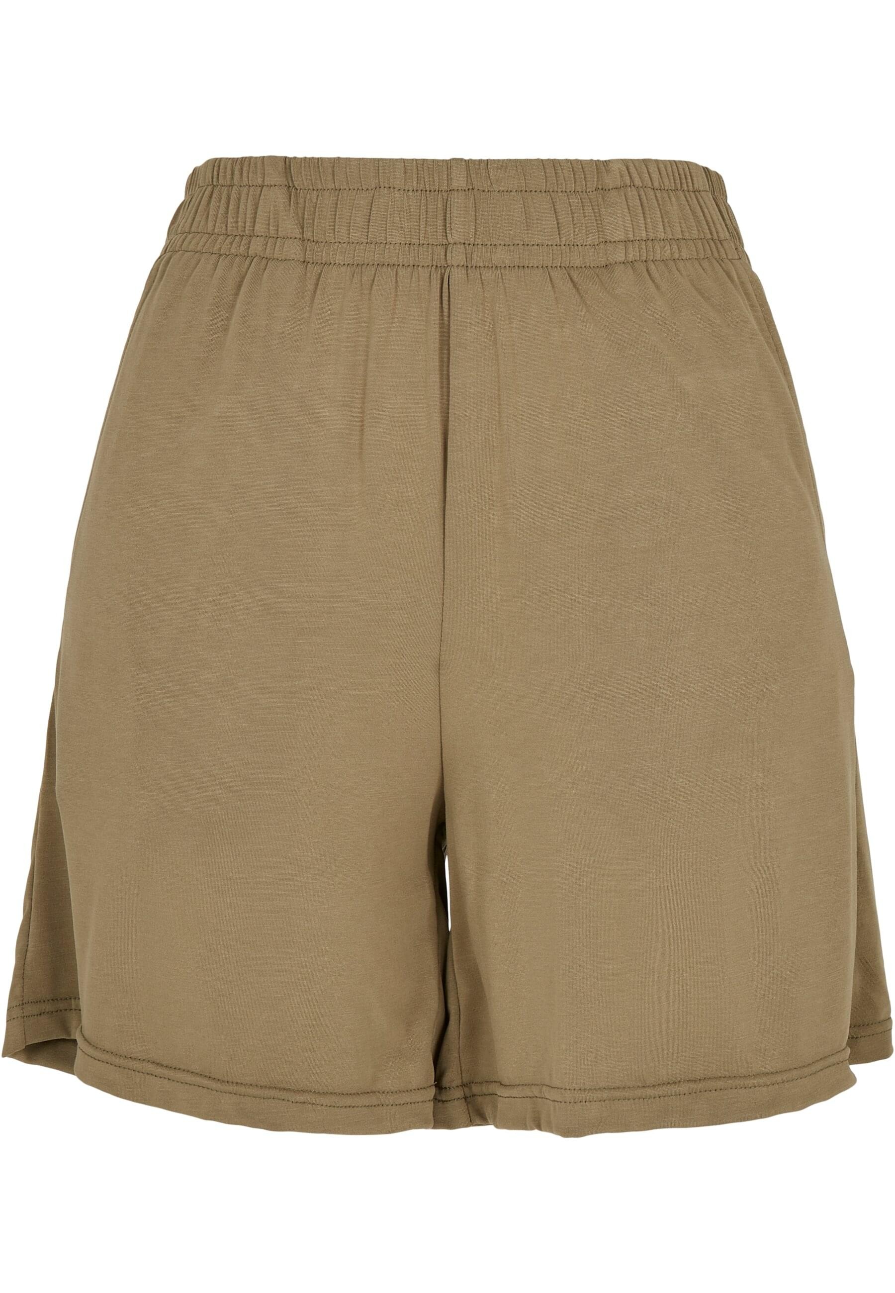 URBAN CLASSICS Stoffhose »Urban Classics Damen Ladies Modal Shorts«, (1 tlg.)