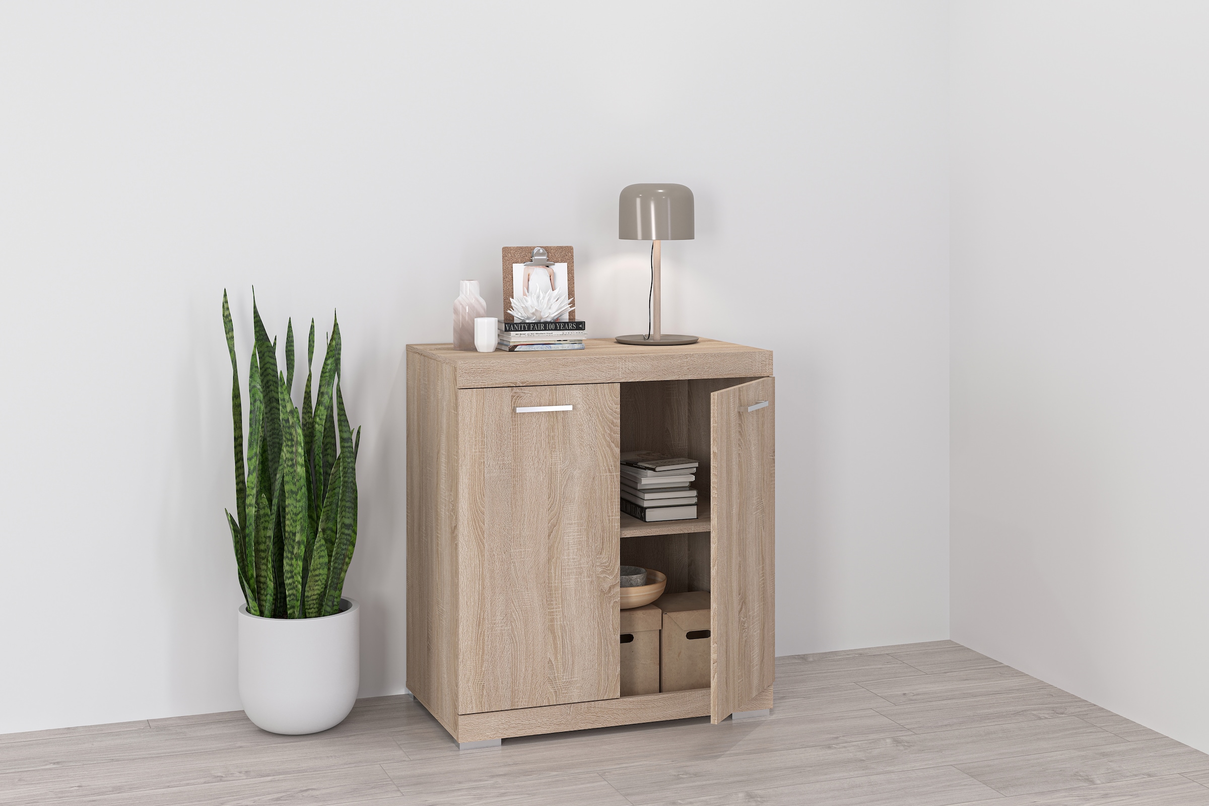 FMD Kommode »Bristol« In unterschiedlichen Tiefen, mit verstellbaren Böden