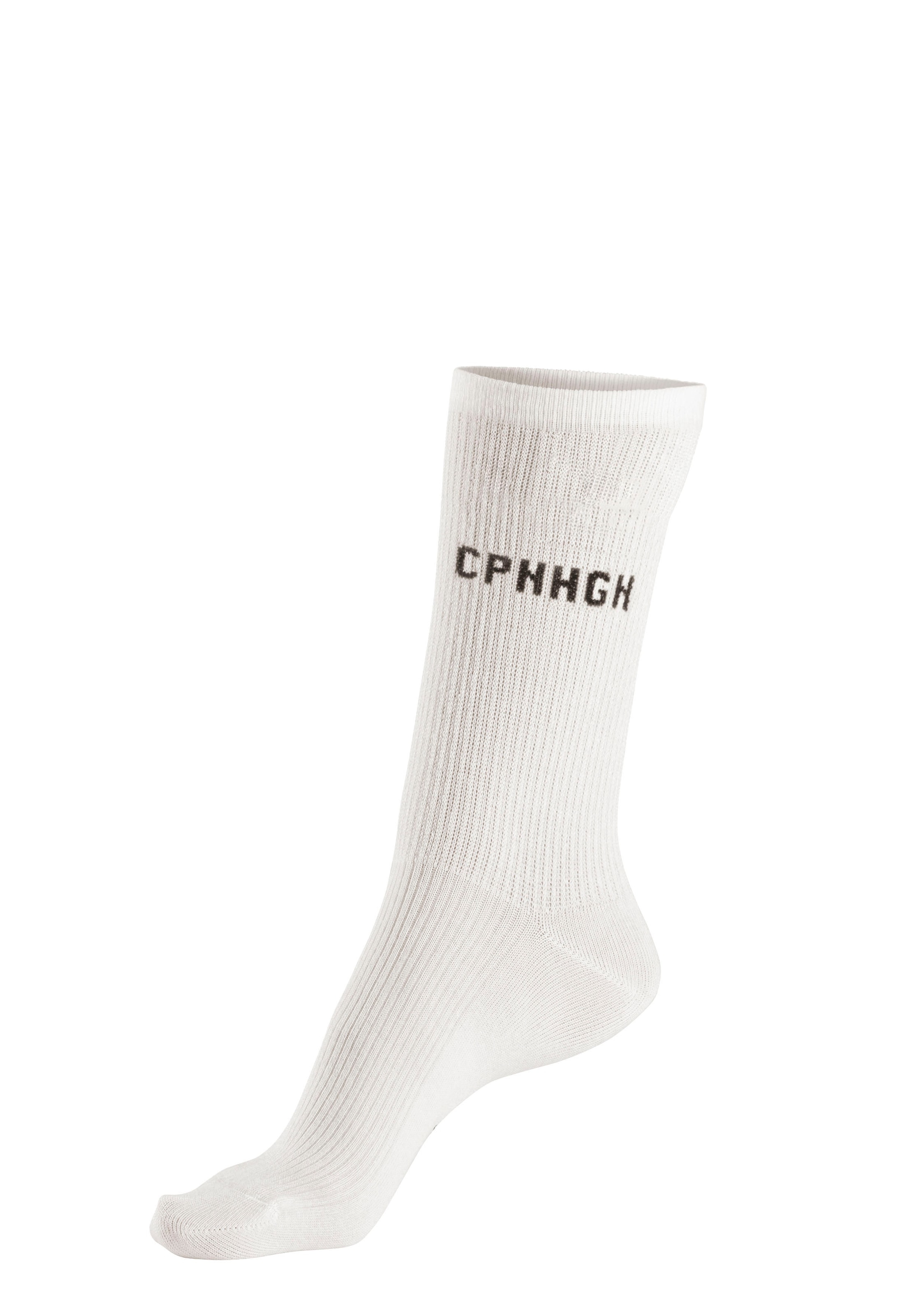 Copenhagen Studios Basicsocken, (Packung, 3 Paar), mit Rippstruktur und Stickerei