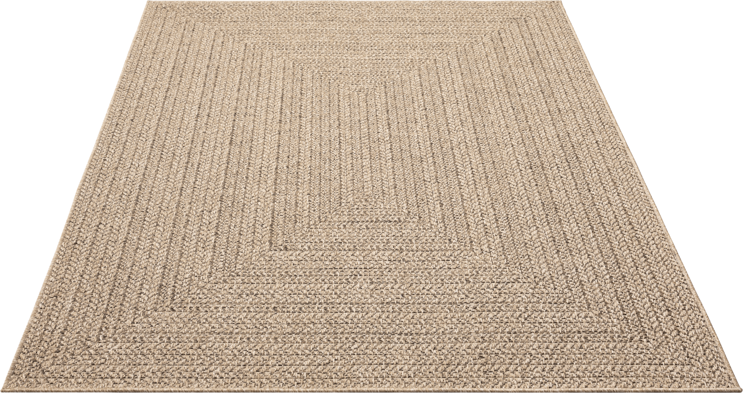 merinos Teppich »Kenzy 2«, rechteckig, 1 mm Höhe, robuster In- und Outdoor Teppich im natürlichen Jute-Look, wetterfest