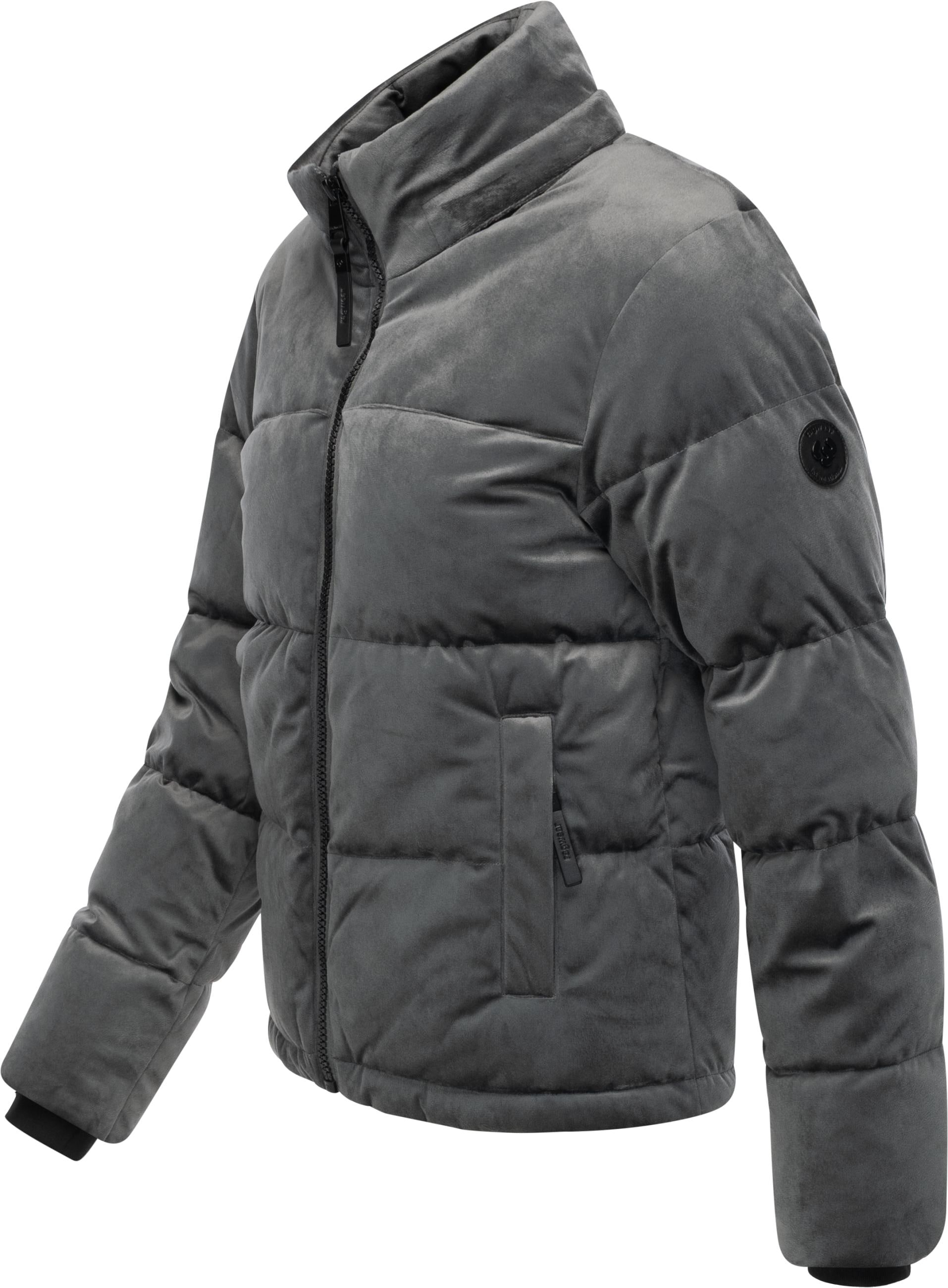 Ragwear Steppjacke »Roobie Velvet YOUMODO«, mit Kapuze, Gesteppte Winterjacke in Samtoptik mit Kapuze