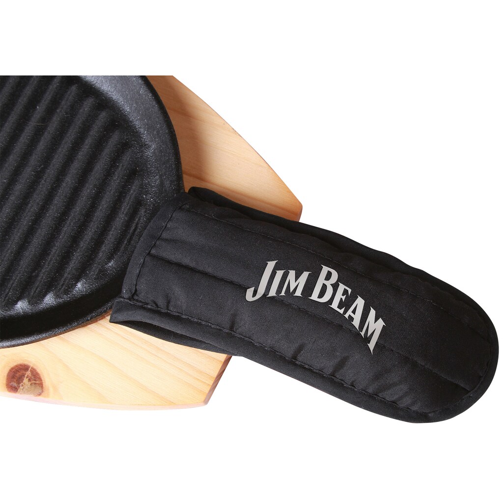 Jim Beam BBQ Grillpfanne, Gusseisen, (Set)