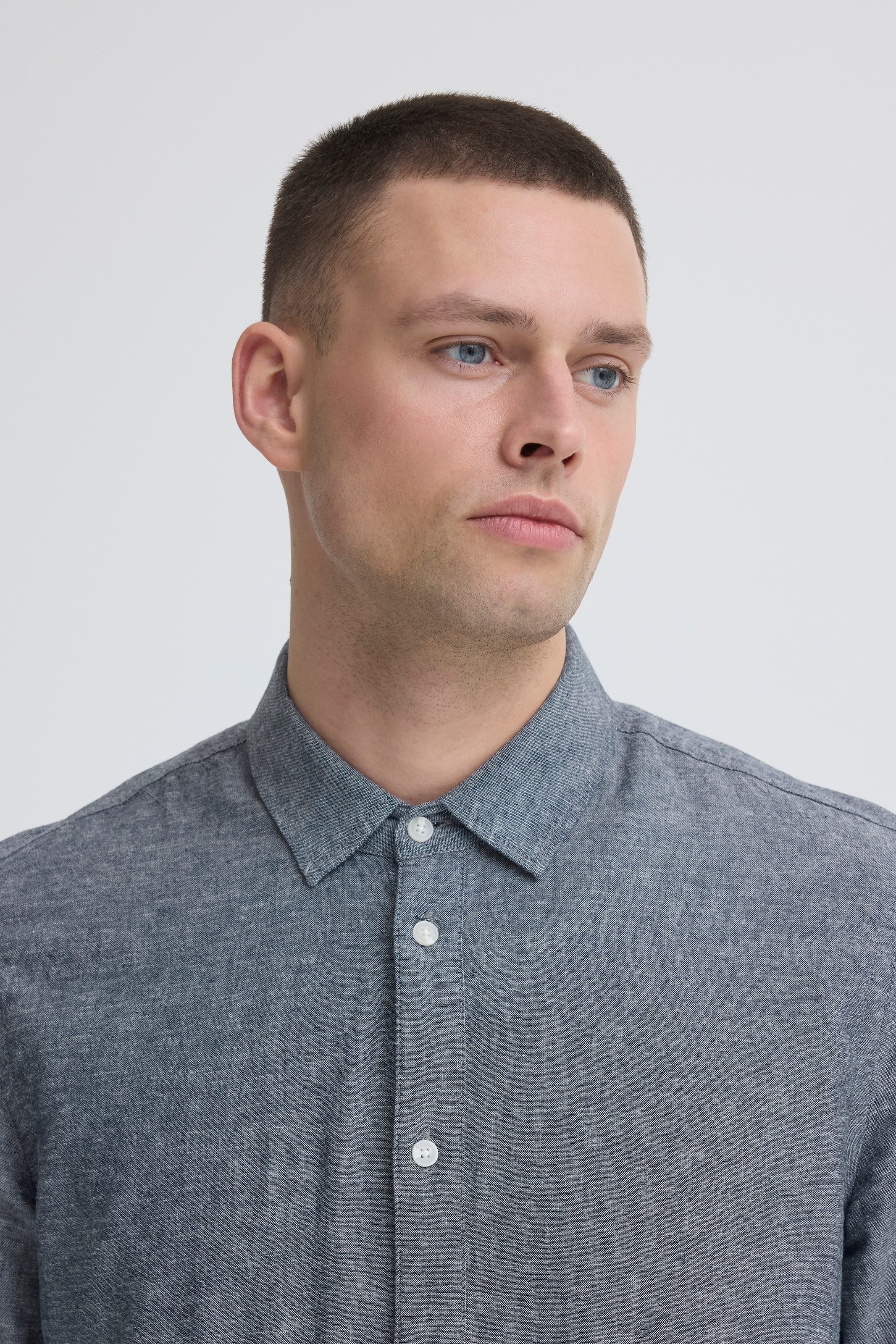 Blend Langarmhemd »BHABAN SHIRT PP NOOS« mit normalem Hemdkragen, Regular Fit, mit Leinen