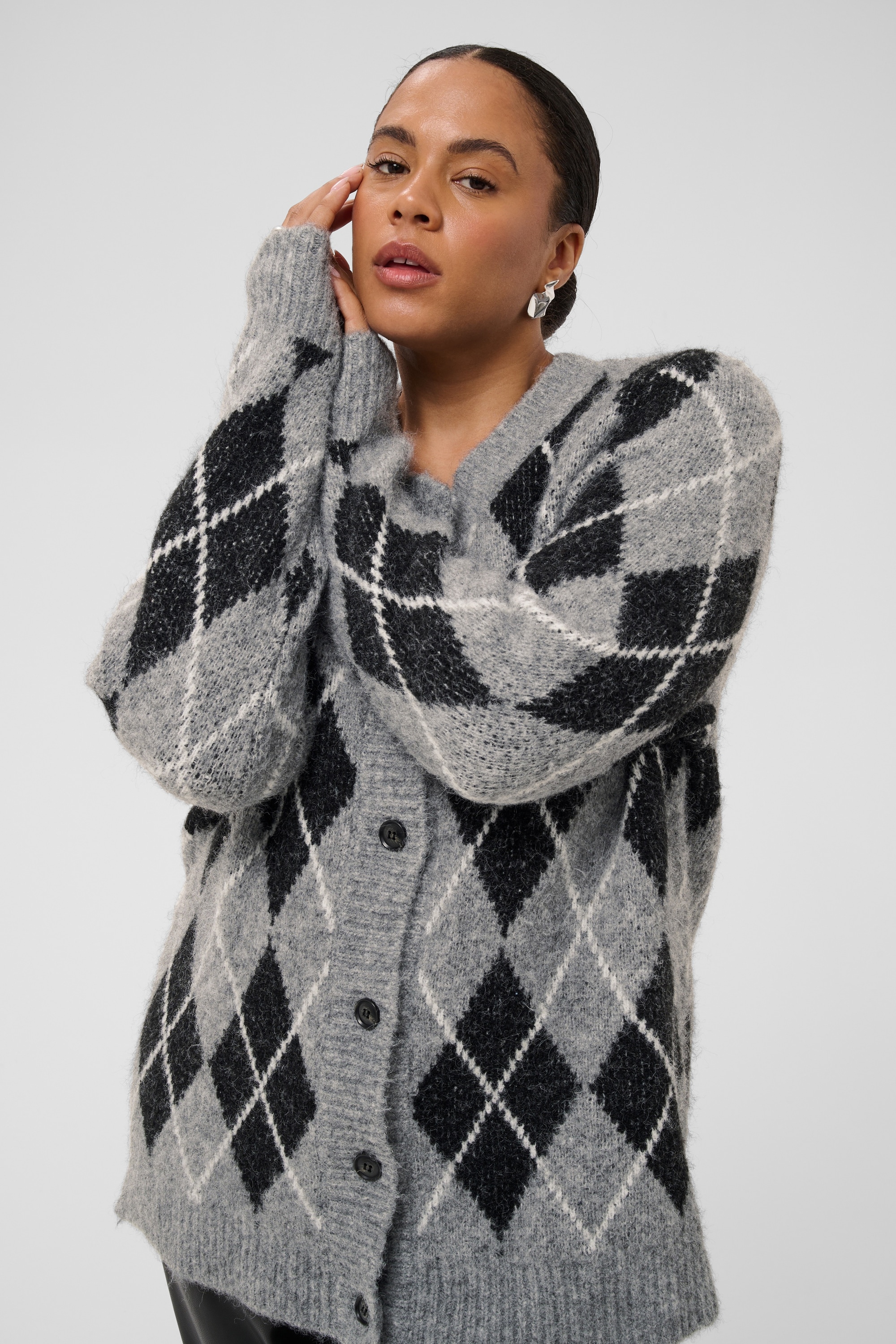KAFFE Curve Strickjacke »Damen Strickjacke KCsima«