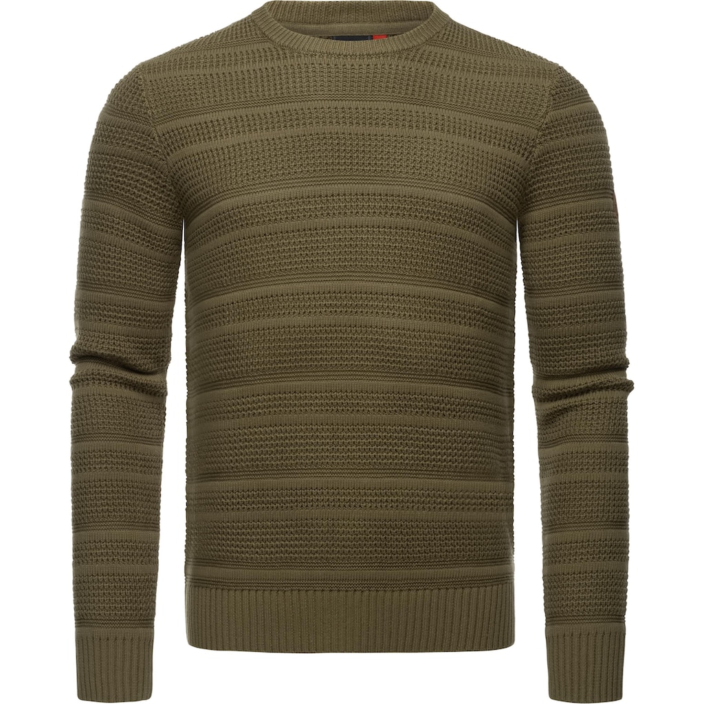 Ragwear Strickpullover »Gabrel«, stylischer Herren Sweatpullover mit Rippbündchen