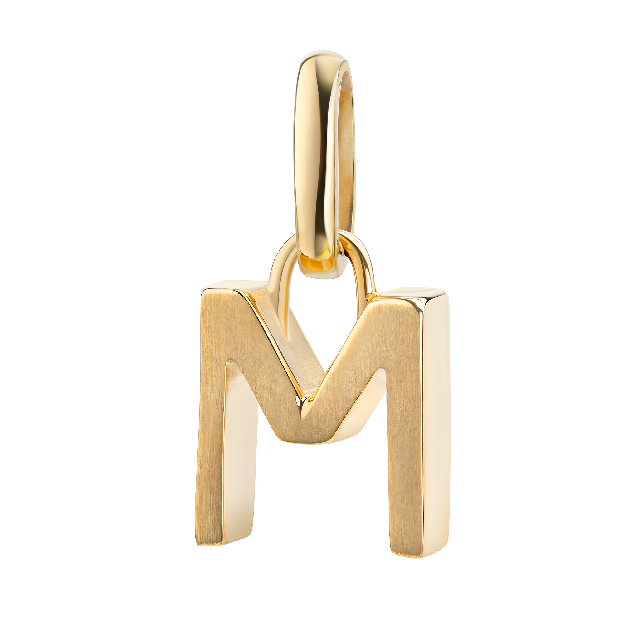 FIRETTI Damen Kettenanhänger "Schmuck Geschenk Gold 333 Halsschmuck Anhänger Buchstabe Alphabet", M, Gelbgold 333, 0,83 ggelbgoldfarben, Gelbgold