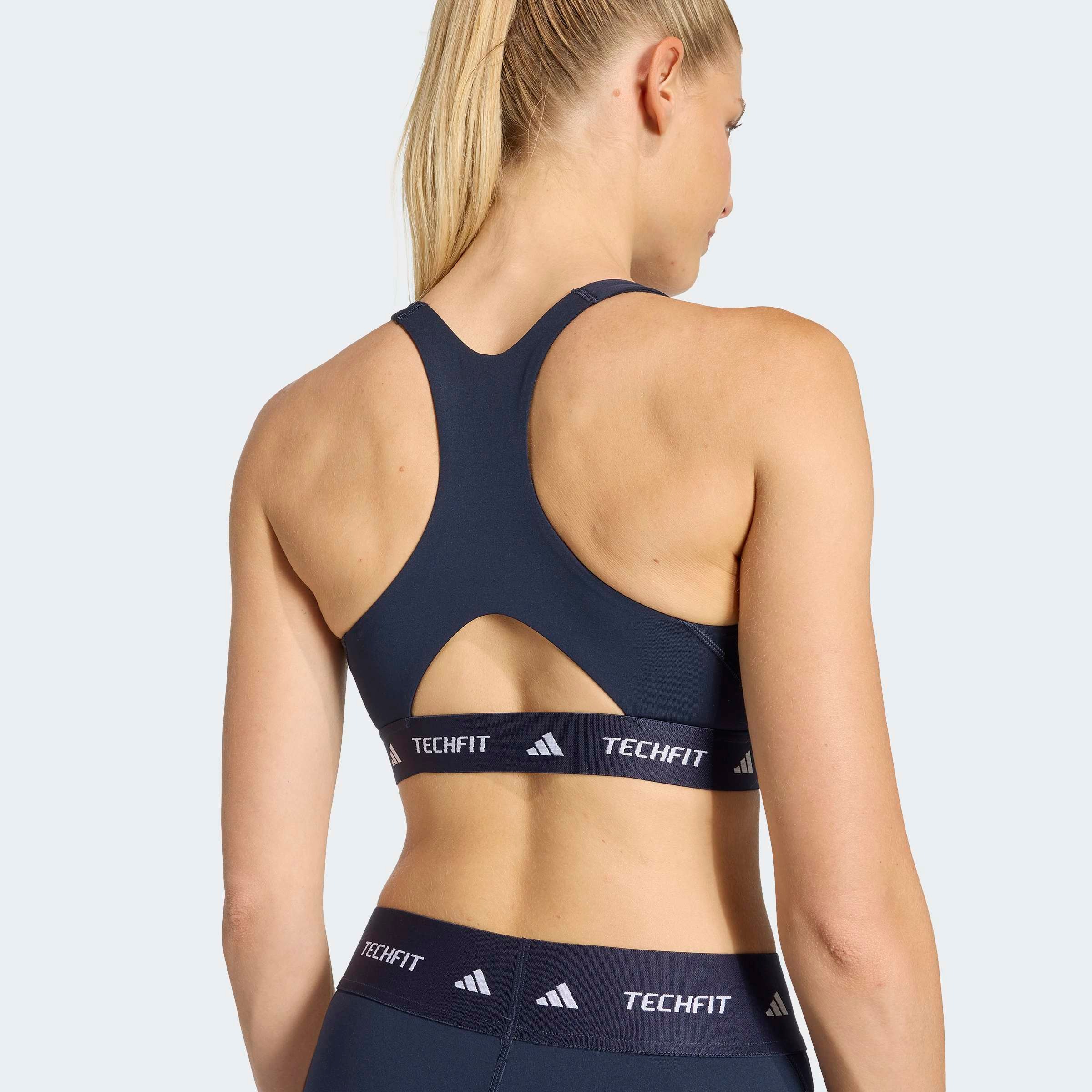 Thumbnail - adidas Performance Sport-BH "TECHFIT WORKOUT COLOR BLOCK MEDIUM SUPPORT BH" 1