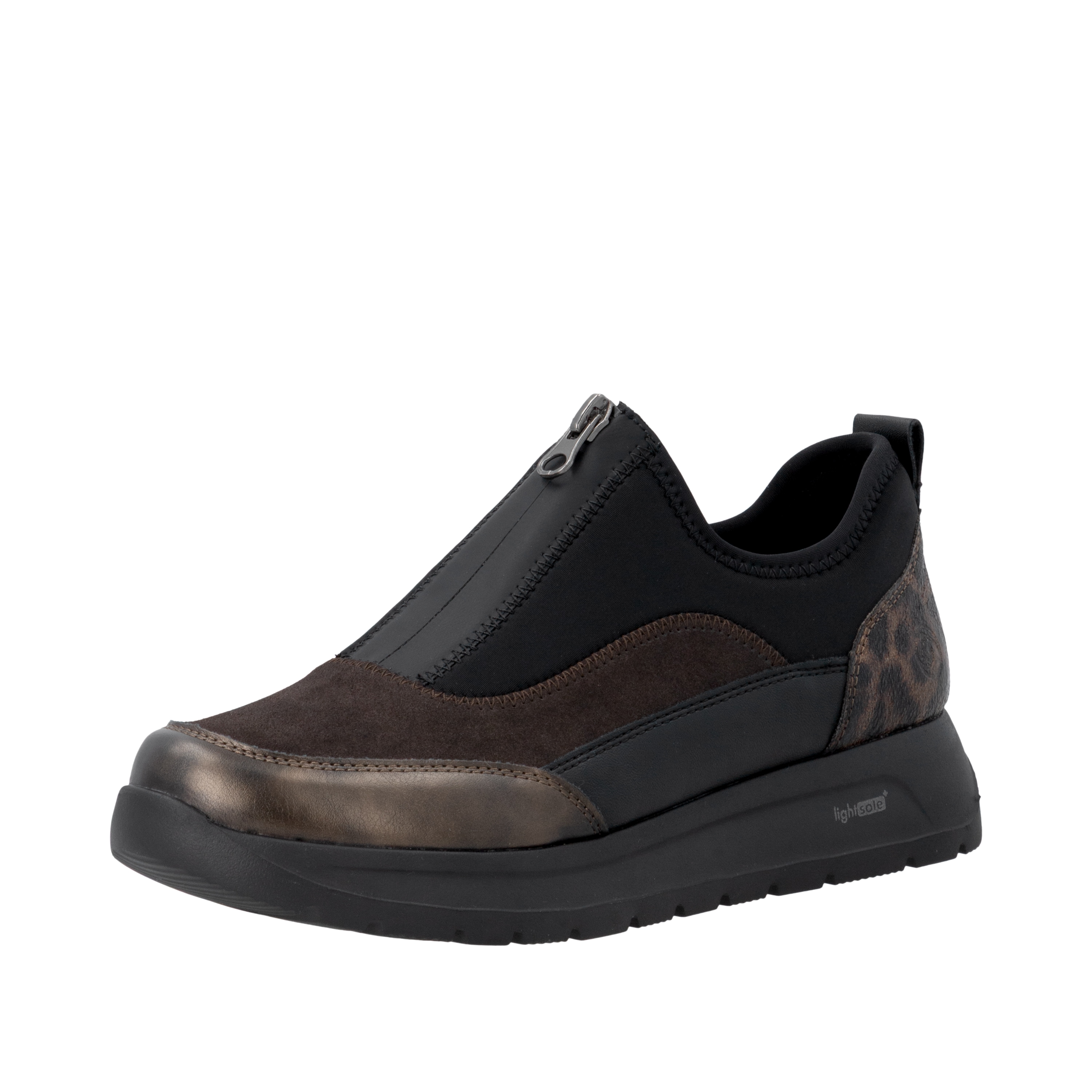 Remonte Slip-On Sneaker Casual-Schlupfschuh, Slipper mit Reißverschluss vorne