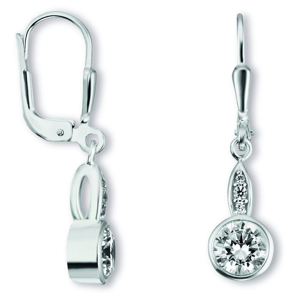 ONE ELEMENT Paar Ohrhänger »Zirkonia Ohrringe Ohrhänger aus 925 Silber«, Damen Silber Schmuck