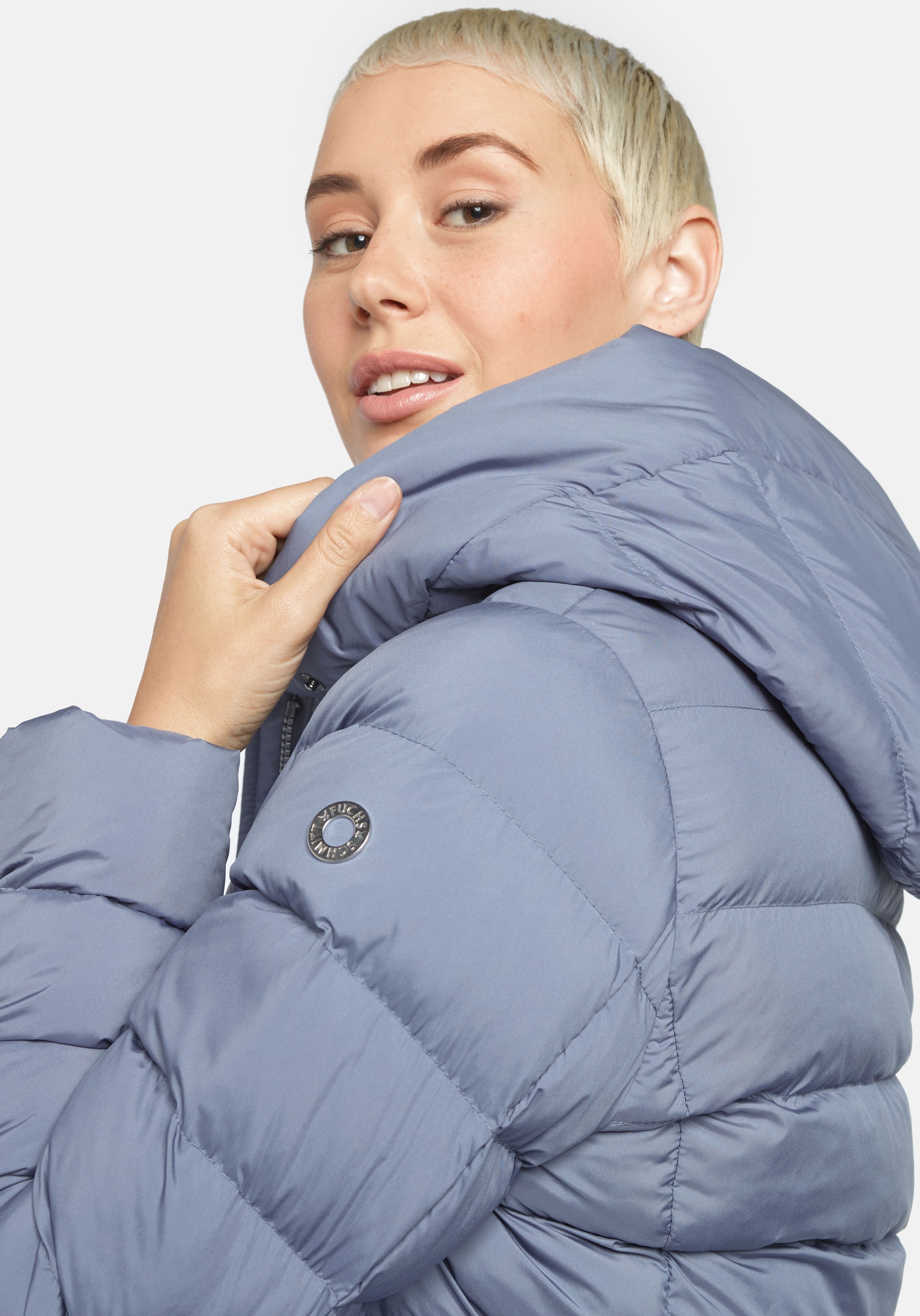 Thumbnail - Fuchs Schmitt Steppjacke mitKapuze mit Leistentaschen