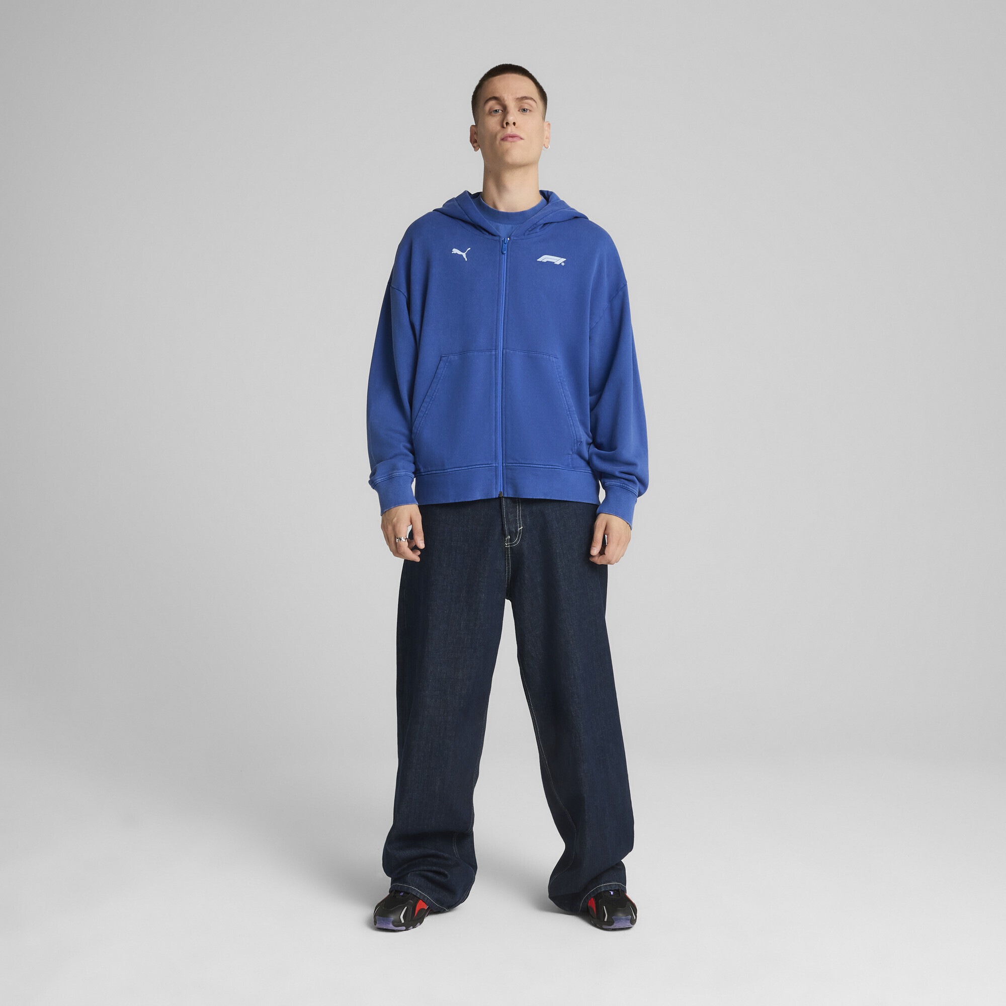 PUMA Sweatjacke »F1® Graphic Hoodie mit durchgehendem Reißverschluss Herren«
