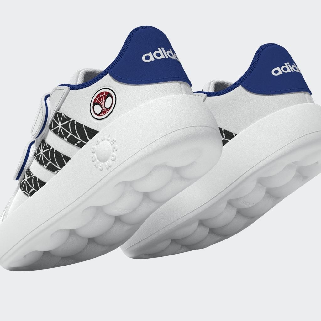 adidas Sportswear Klettschuh »ADIDAS MARVEL SPIDER-MAN KIDS GRAND COURT SCHUH«, Design auf den Spuren des adidas Superstar, für Kinder