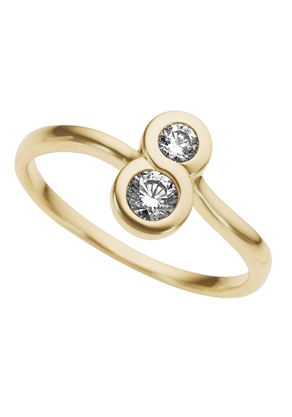 Fingerring »Schmuck Geschenk Gold 333 Damenring Goldring Infinity Schleife«, mit...