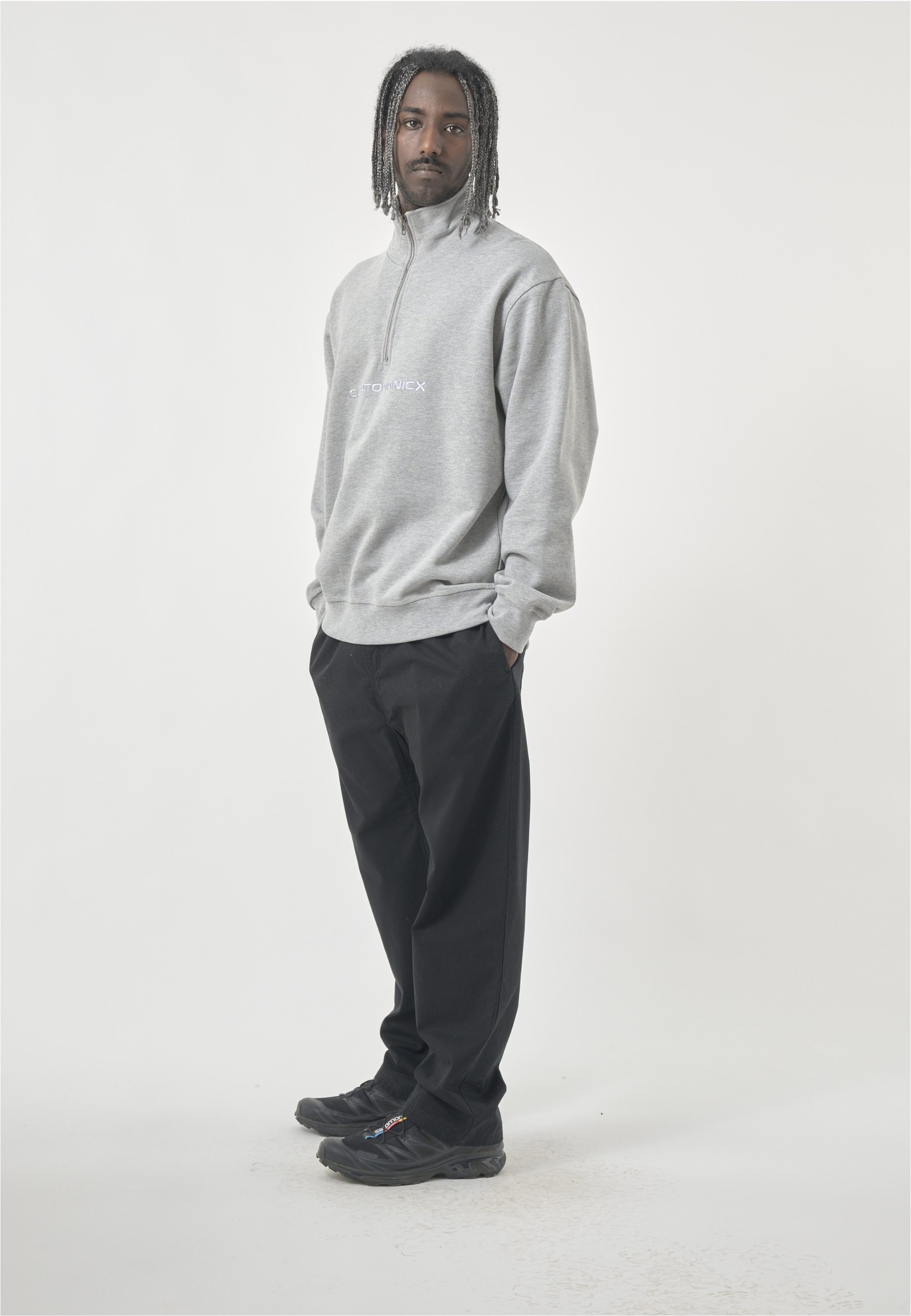 Thumbnail - Cleptomanicx Strickpullover "Boxy Crewneck Eurostile" Locker geschnitten