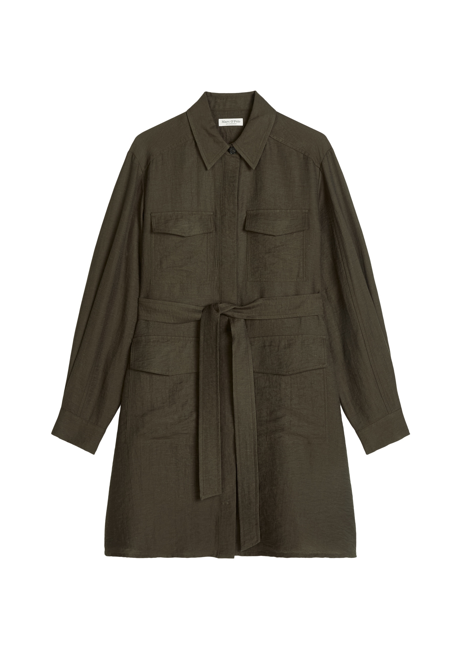Marc O'Polo Midikleid »aus Viskose-Leinen-Mix«