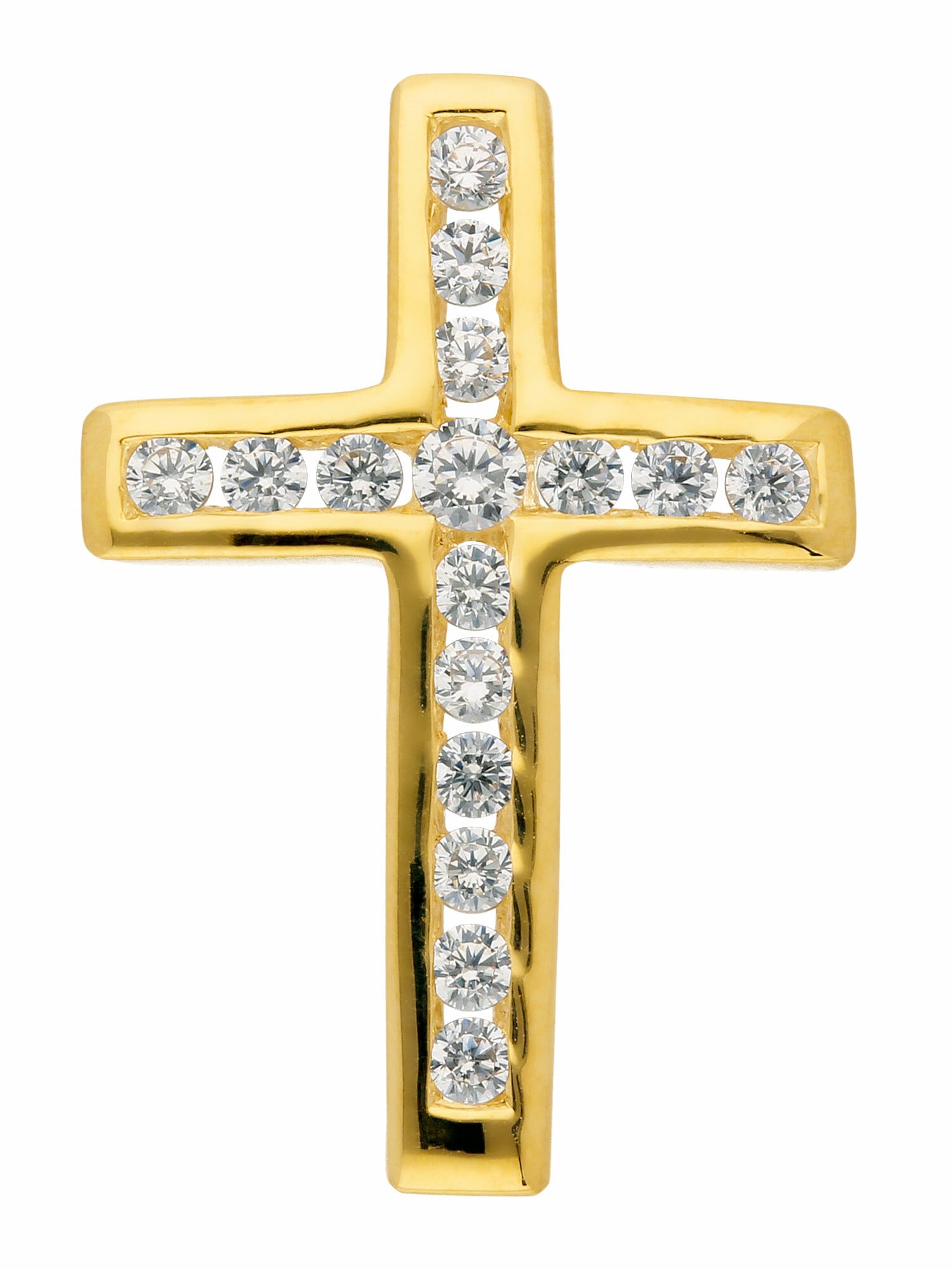 Adelia´s Kettenanhänger »Damen & Herren Goldschmuck 333 Gold Kreuz Anhänger  mit Zirkonia« online bestellen | BAUR
