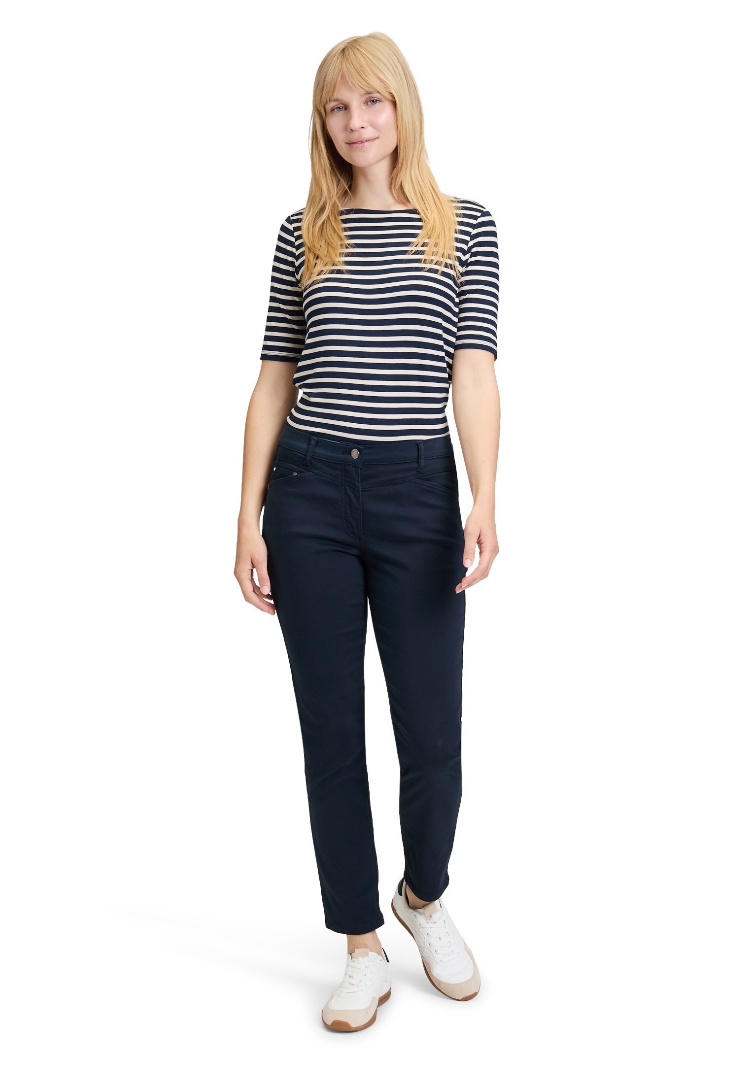 Betty Barclay Kurzarmshirt »Betty Barclay Ringelshirt mit U-Boot-Ausschnitt«, (1 tlg.)