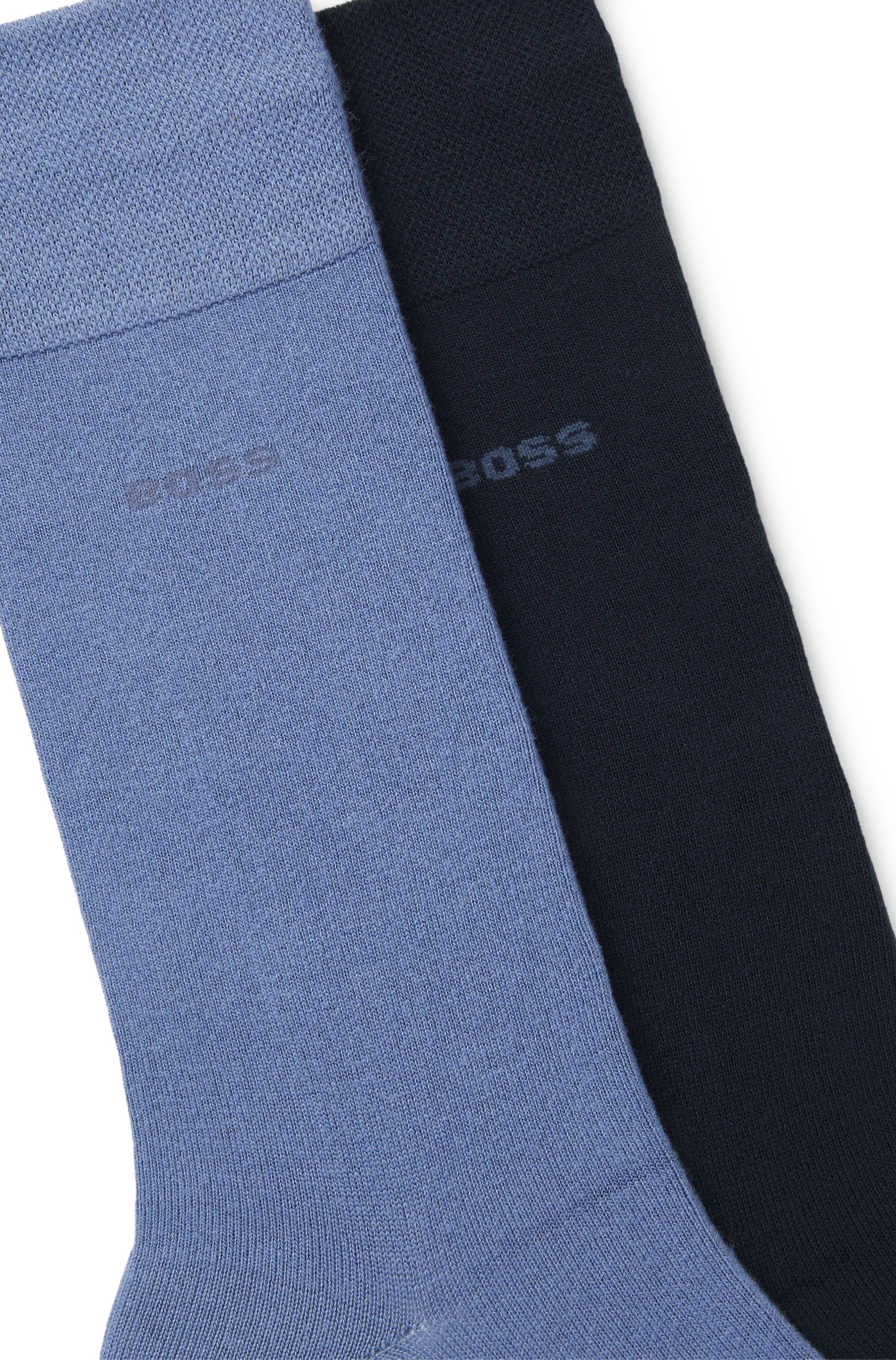 BOSS Businesssocken »2P RS Bamboo 1027« Packung, 2 Paar tlg. mit Strickbündchen