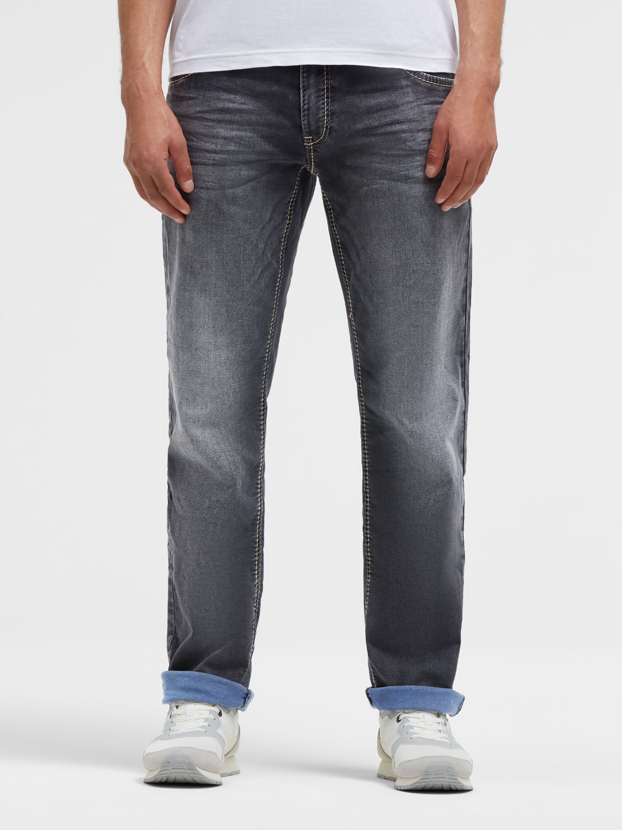 CAMP DAVID Comfort-fit-Jeans mit zwei Leibhöhen