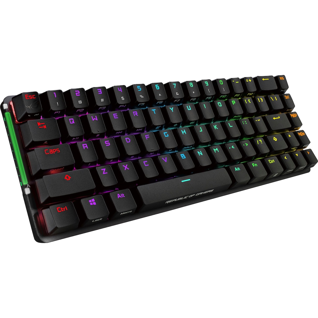 Asus Gaming-Tastatur »ROG Falchion«, (Multimedia-Tasten-Windows-Sperrtaste-Makrotasten-Fn-Tasten-Profil-Speicher-USB-Anschluss)