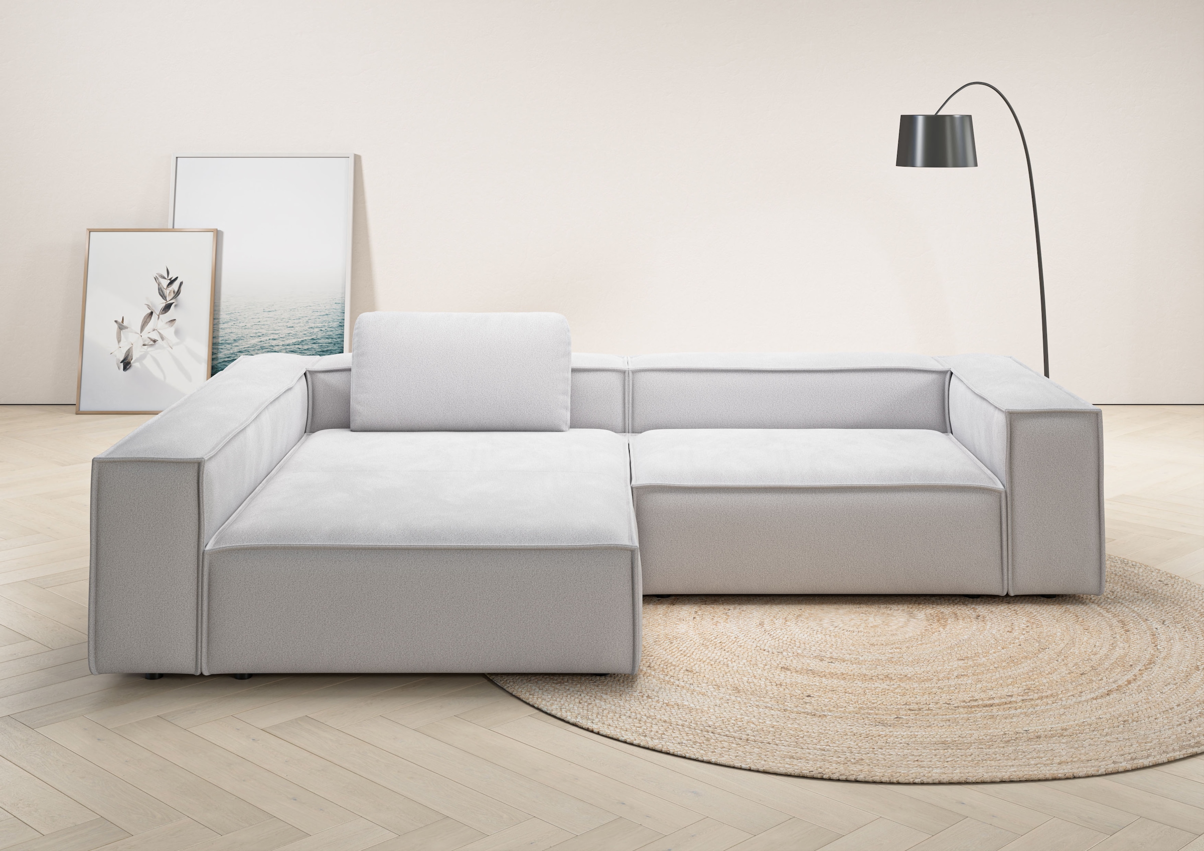 Places of Style Ecksofa "Watertown, moderne XXL L-Form, 306 cm breit", Komf günstig online kaufen