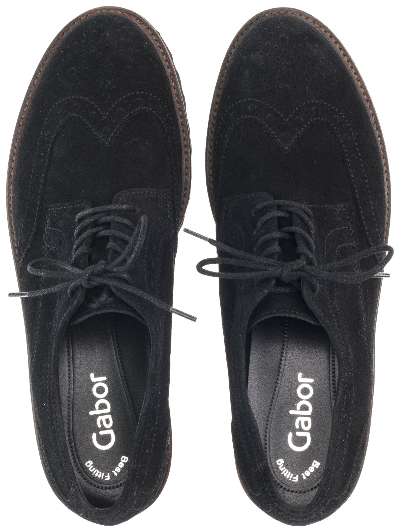 Gabor Schnürschuh »Gabor Halbschuhe Veloursleder«