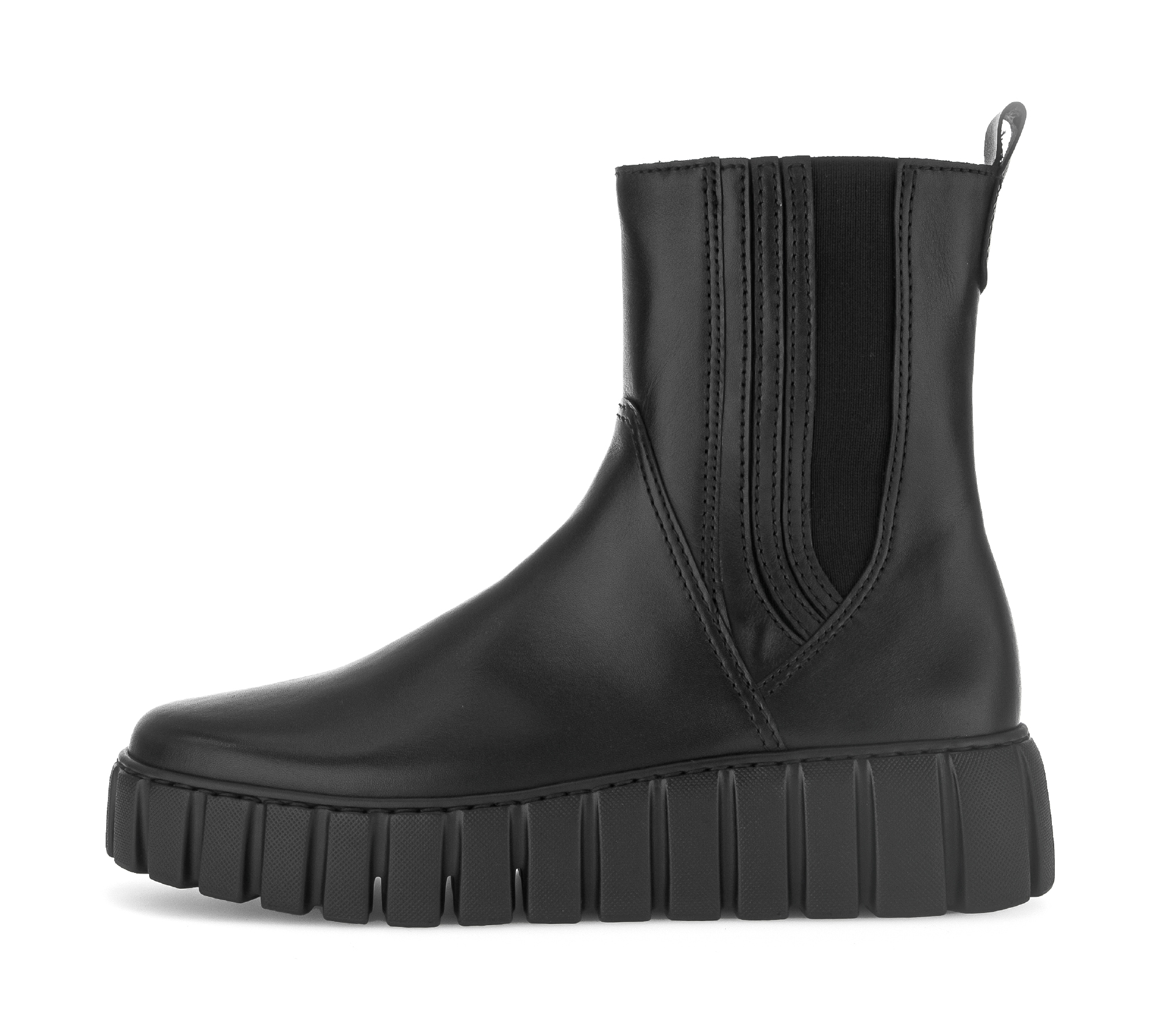 Gabor Chelseaboots »FLORENZ«, Plateau, Stiefelette mit Stretcheinsatz außen, G-Weite (=weit)