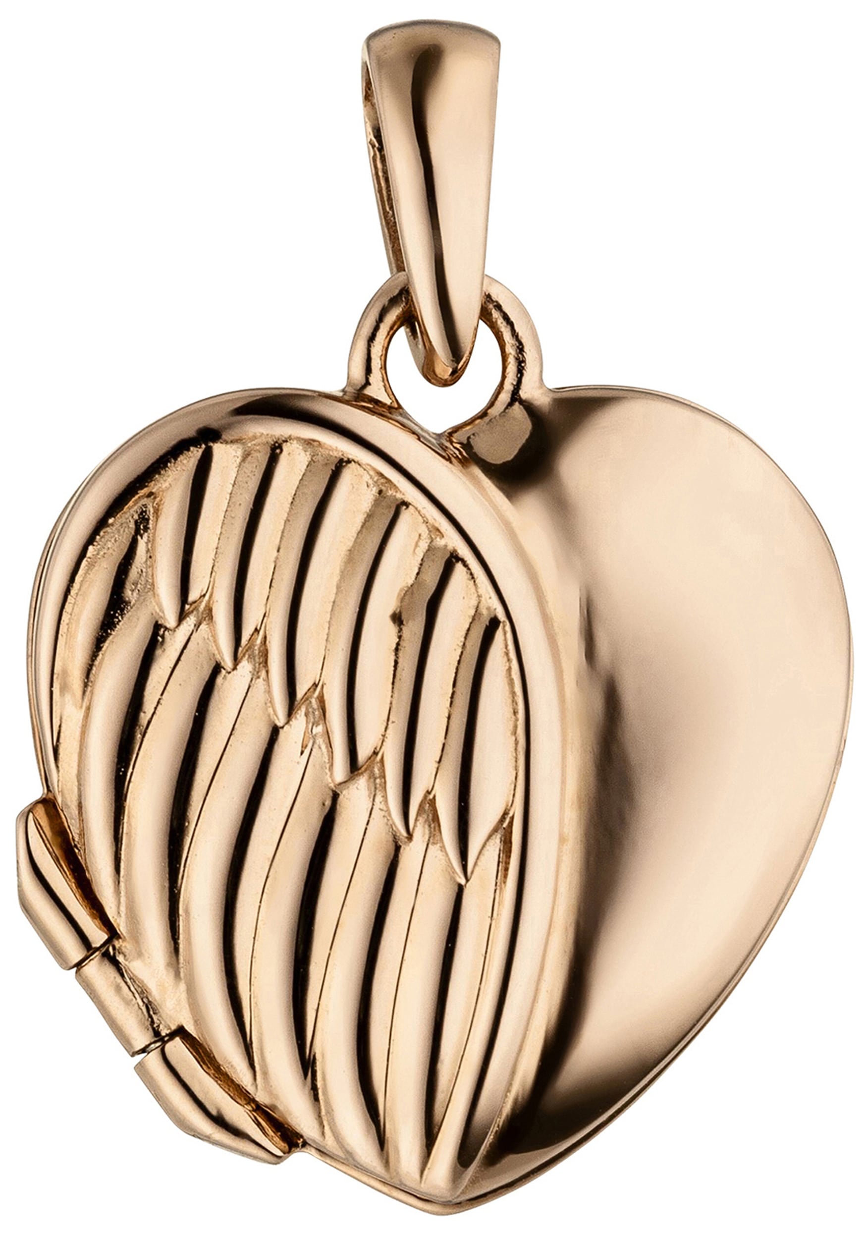JOBO Medallionanhänger »Anhänger Medaillon Silber 925 | kaufen Herz Foto vergoldet 1 für BAUR online Flügel«