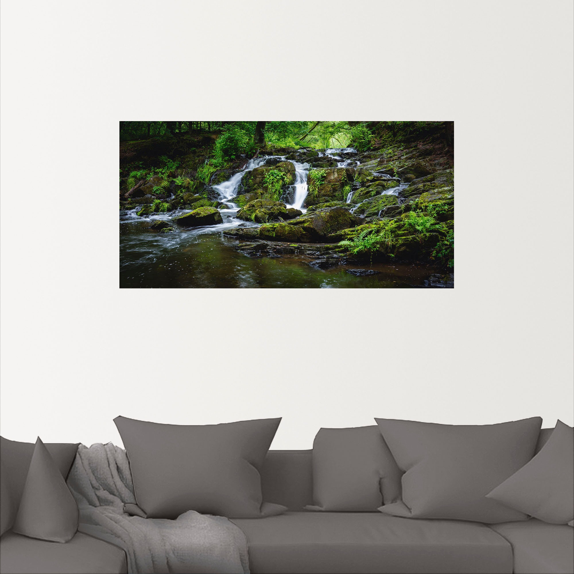 Artland Wandbild »Wasserfall Panorama«, Wasserfallbilder, (1 St.), als Leinwandbild, Poster in verschied. Größen