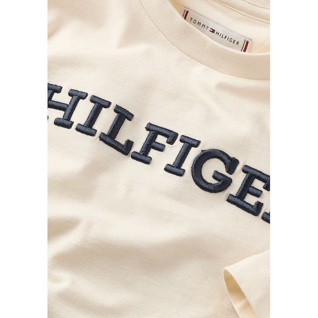 Tommy Hilfiger T-Shirt »U MONOTYPE TEE S/S«, mit großer Logo-Stickerei  bestellen | BAUR