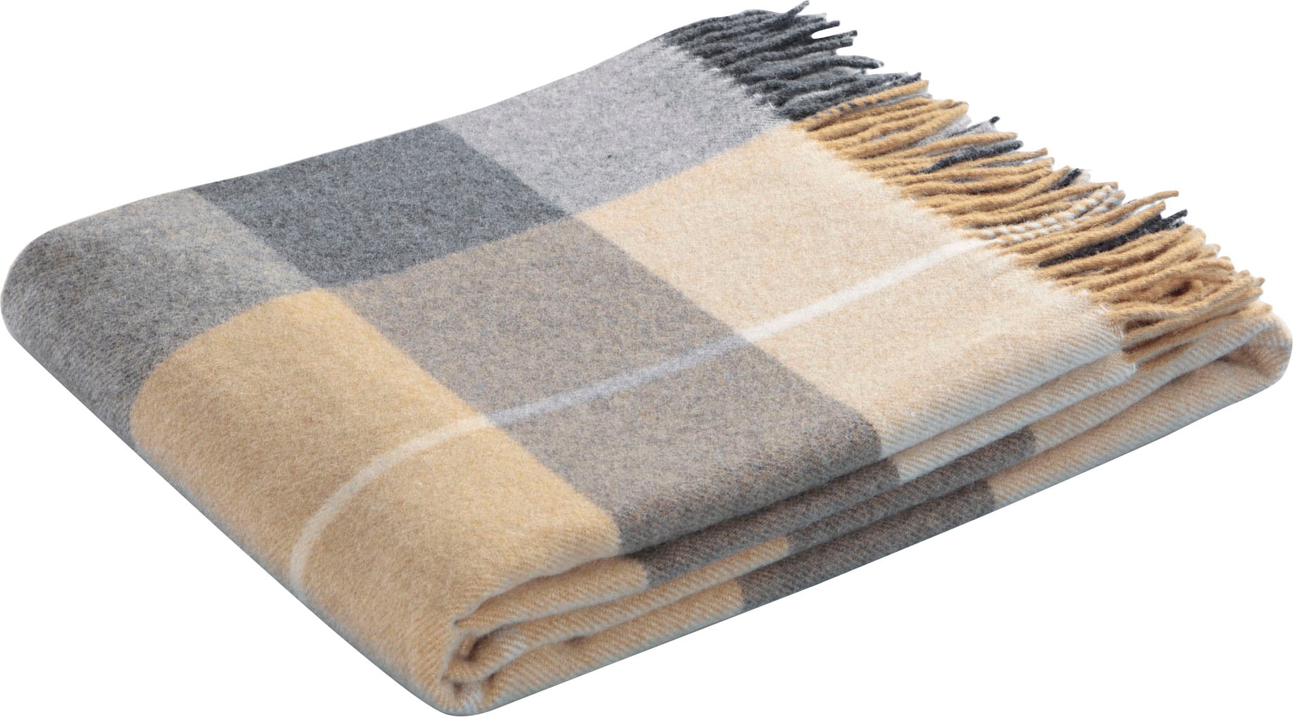 Biederlack Plaid "Britta", im Karo-Look, Kuscheldecke