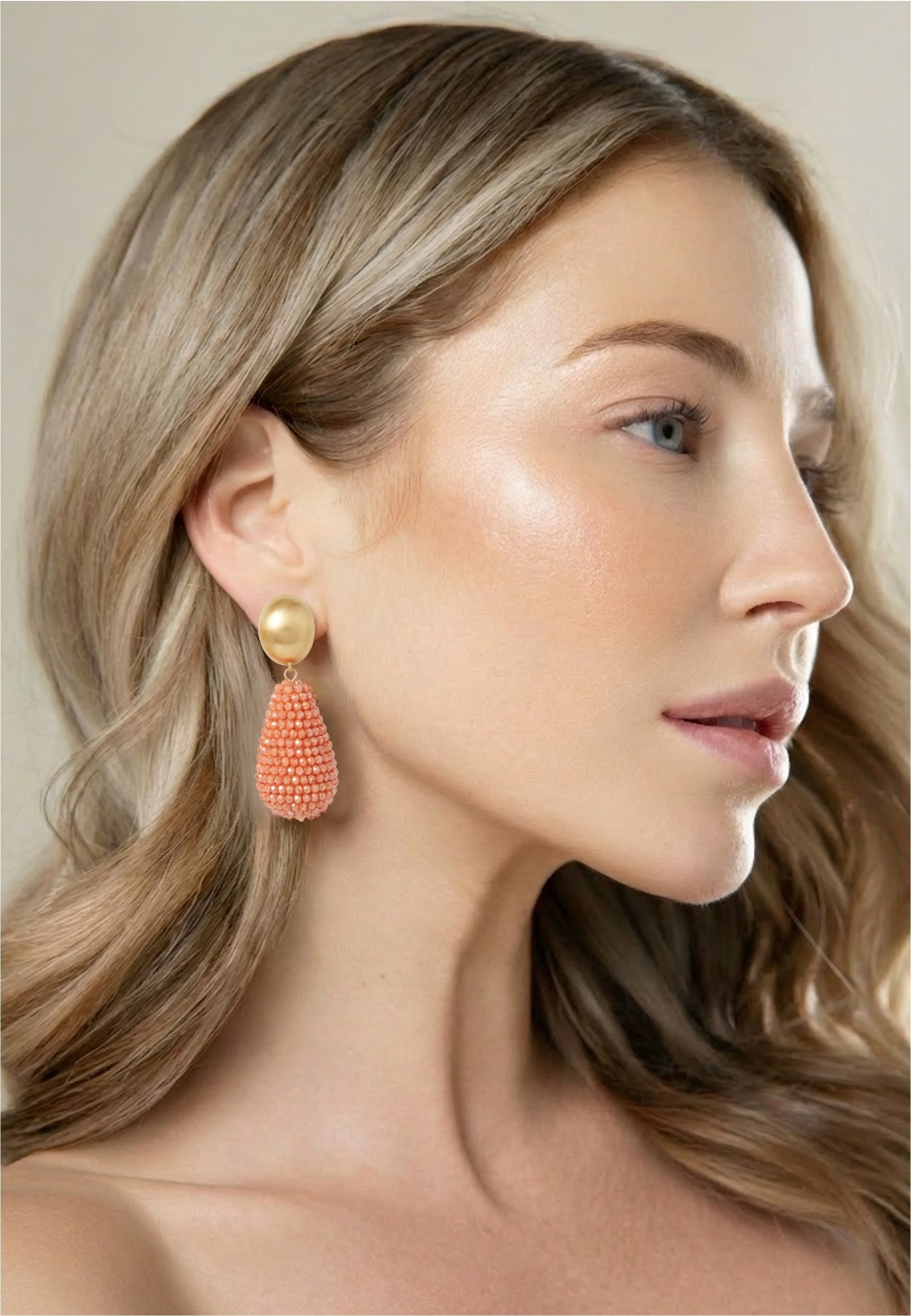 FILIPPA FIRENZE Paar Ohrclips »Sirena« mit eleganter Tropfenform